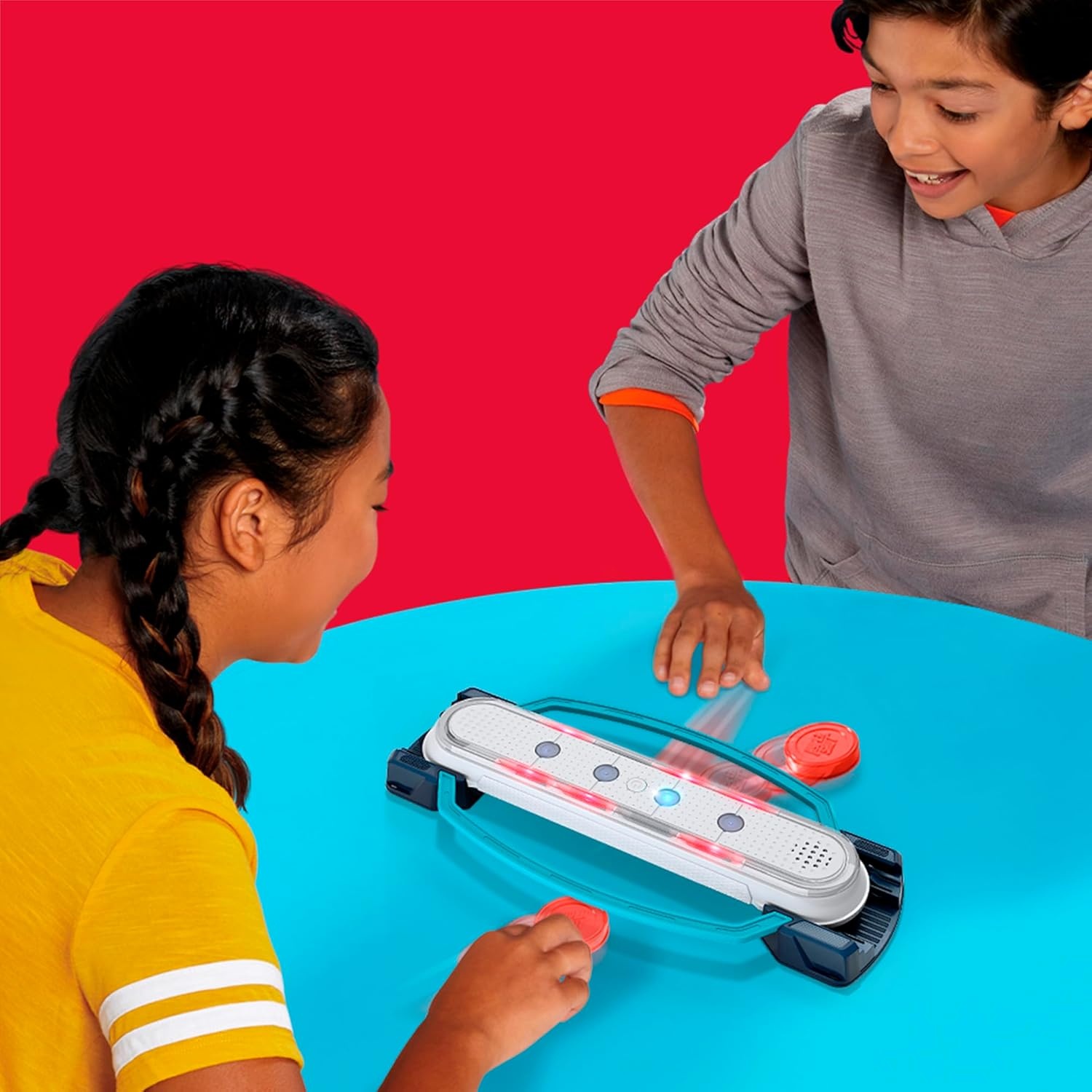 image:imageHasbro Gaming Hypershot Electronic Tabletop Hockey Game 5 Games in 1 Music Lights and Sounds Ages 8 and Up for 1 to 2 Players Kids Board Games