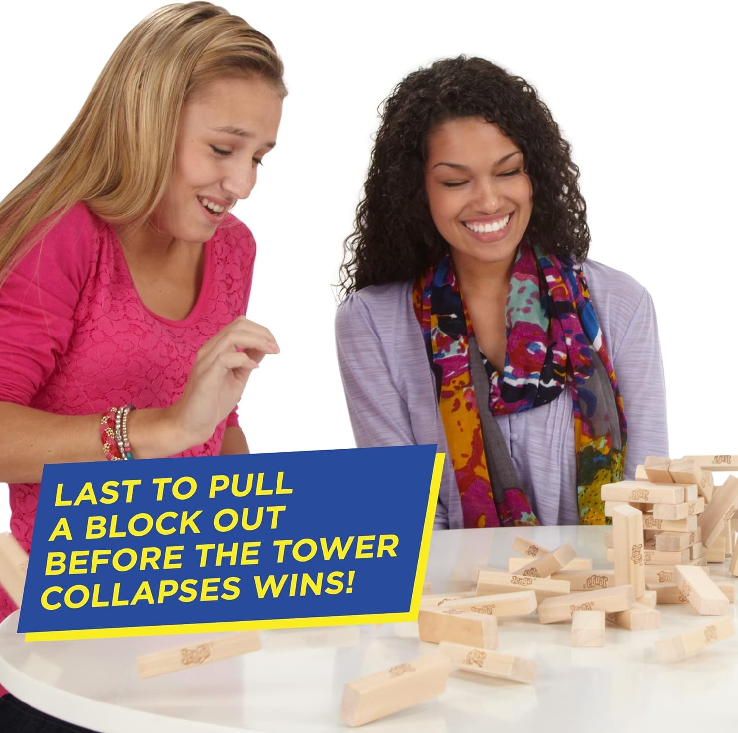 image:imageHasbro Gaming Jenga Game The Original Wood Block Game with Genuine Hardwood Blocks Stacking Tower Ages 6 1 or More Players Party Games for Kids Family GamesClassic