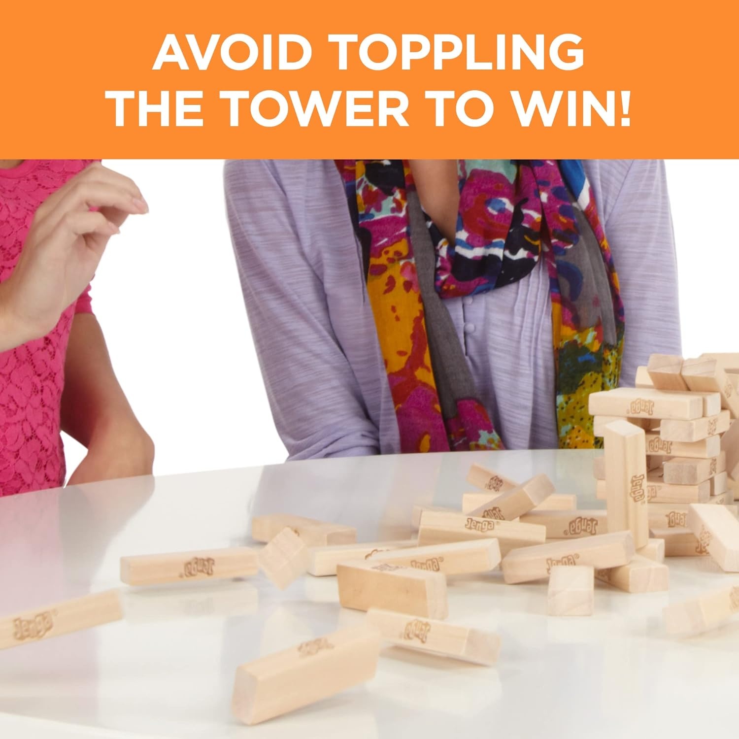 image:imageHasbro Gaming Jenga Wooden Blocks Stacking Tumbling Tower Game Party Games for Kids amp Families Stocking Stuffers Ages 6 Amazon Exclusive315 X 453 X 1102