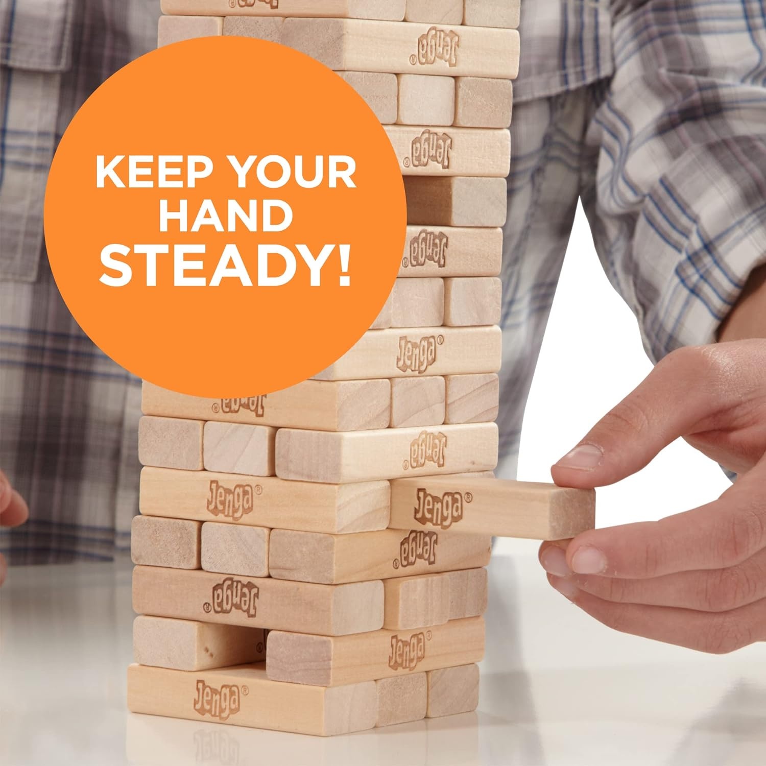 image:imageHasbro Gaming Jenga Wooden Blocks Stacking Tumbling Tower Game Party Games for Kids amp Families Stocking Stuffers Ages 6 Amazon Exclusive315 X 453 X 1102