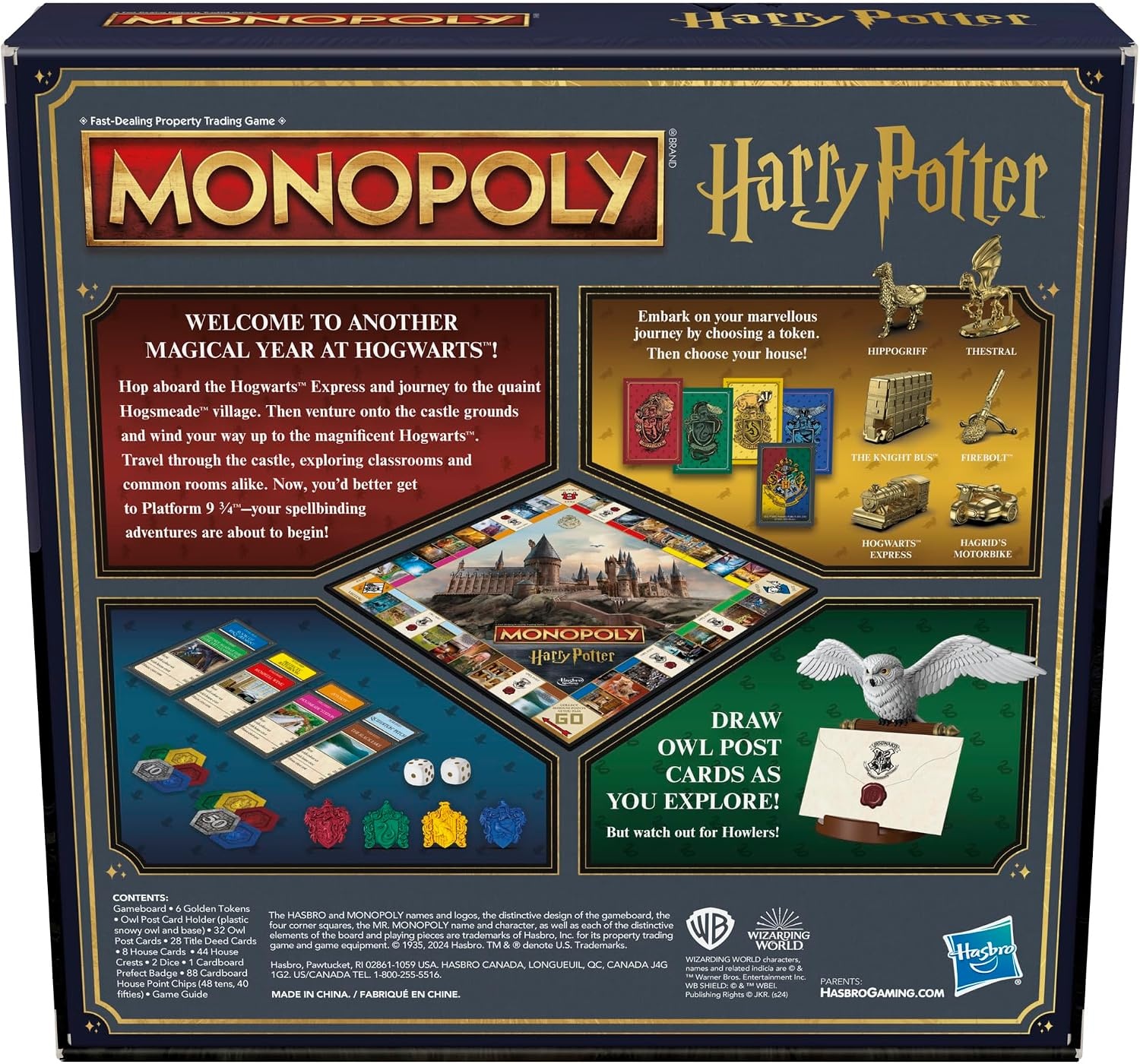 image:imageHasbro Gaming Monopoly Harry Potter Edition Board Game A Magical Adventure at Hogwarts Ages 8 and Up 2 to 6 Players Family Games Gifts for Kids and Adults