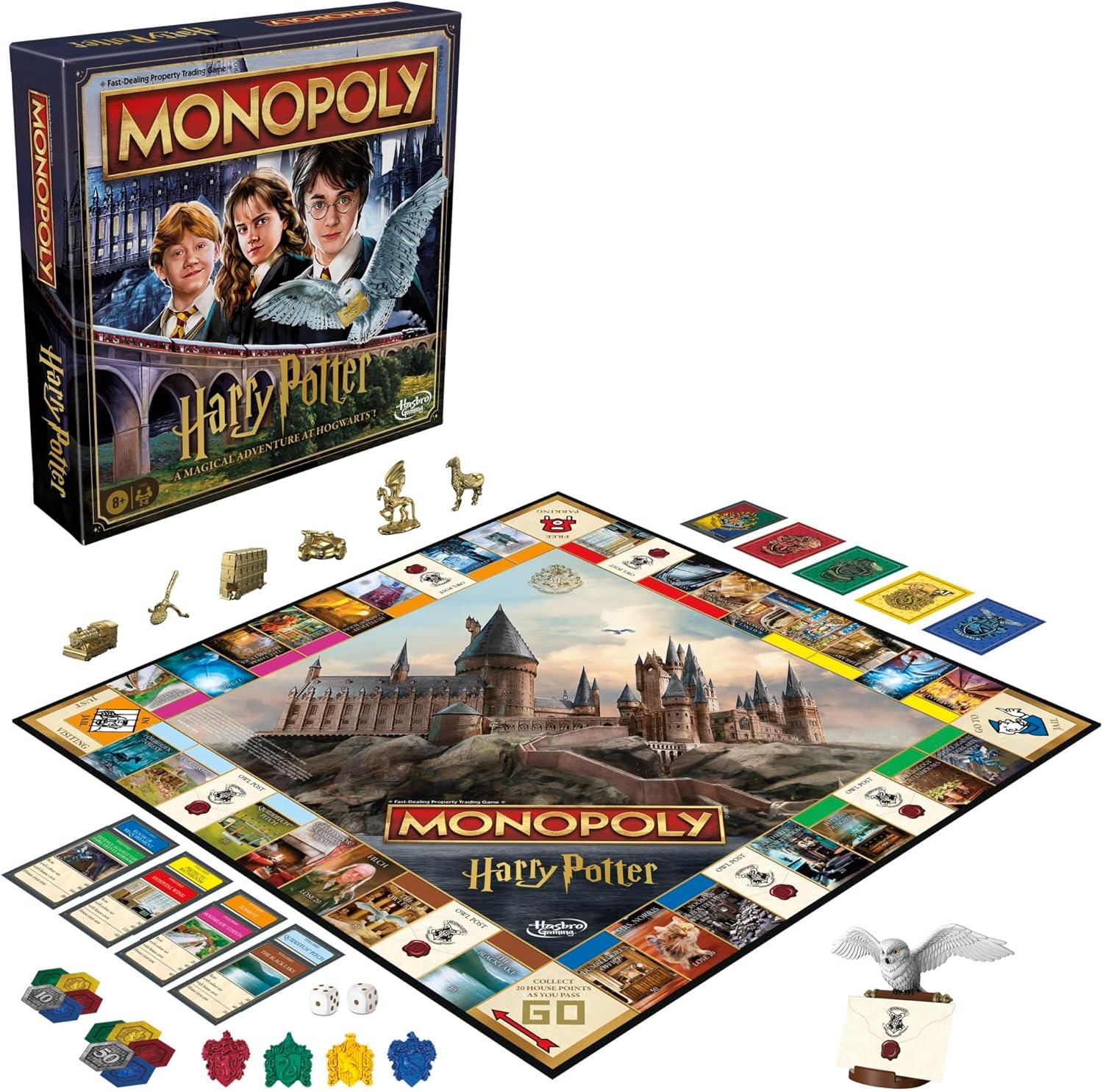 image:imageHasbro Gaming Monopoly Harry Potter Edition Board Game A Magical Adventure at Hogwarts Ages 8 and Up 2 to 6 Players Family Games Gifts for Kids and Adults