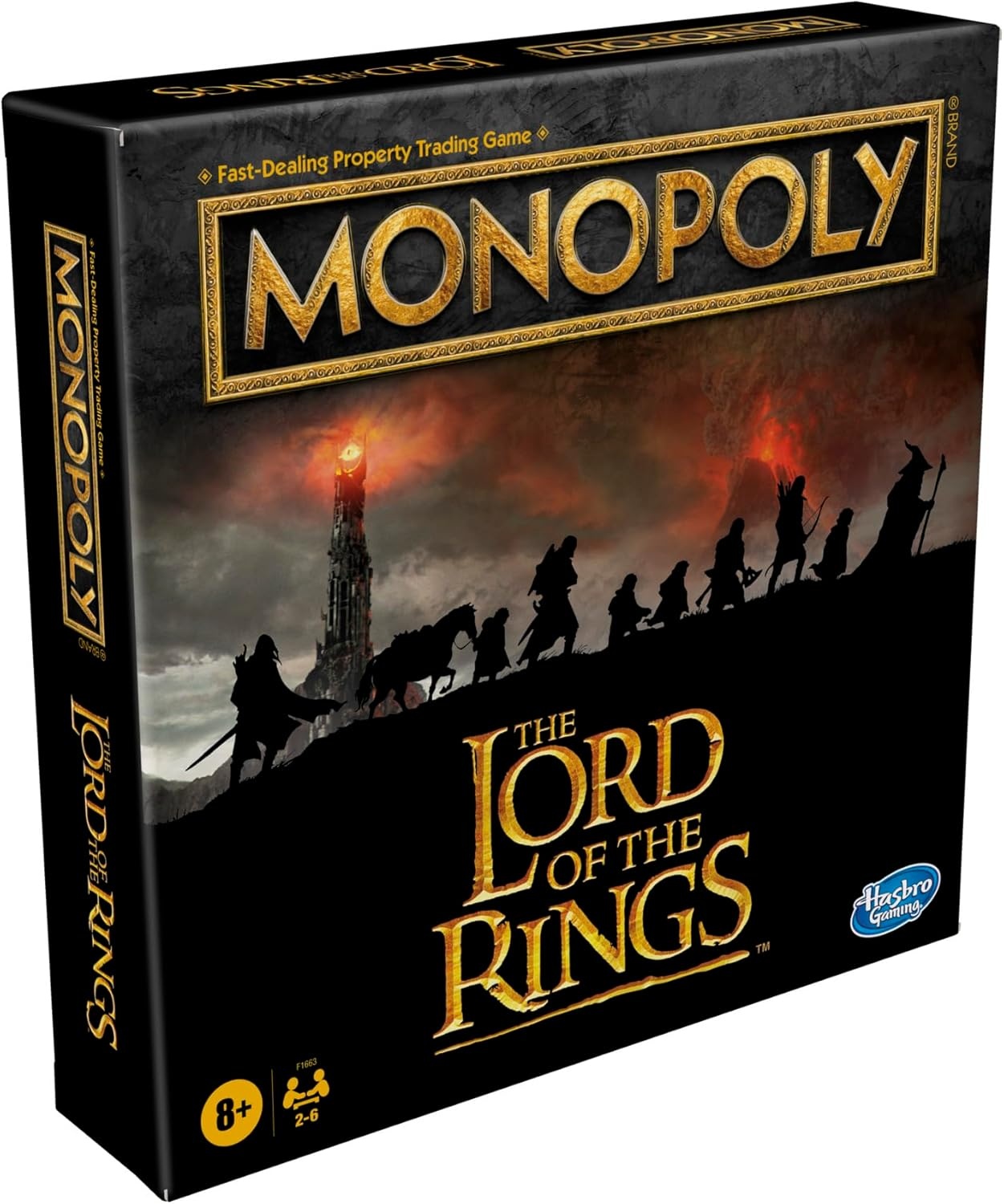 image:imageHasbro Gaming Monopoly The Lord of The Rings Edition Board Game Inspired by The Movie Trilogy Play as a Member of The Fellowship Ages 8 and Up Amazon ExclusiveThe Lord of the Rings