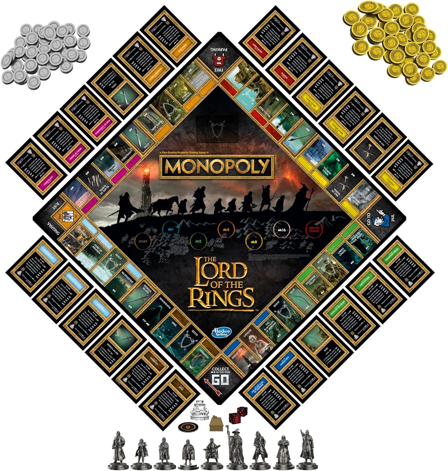 image:imageHasbro Gaming Monopoly The Lord of The Rings Edition Board Game Inspired by The Movie Trilogy Play as a Member of The Fellowship Ages 8 and Up Amazon ExclusiveThe Lord of the Rings