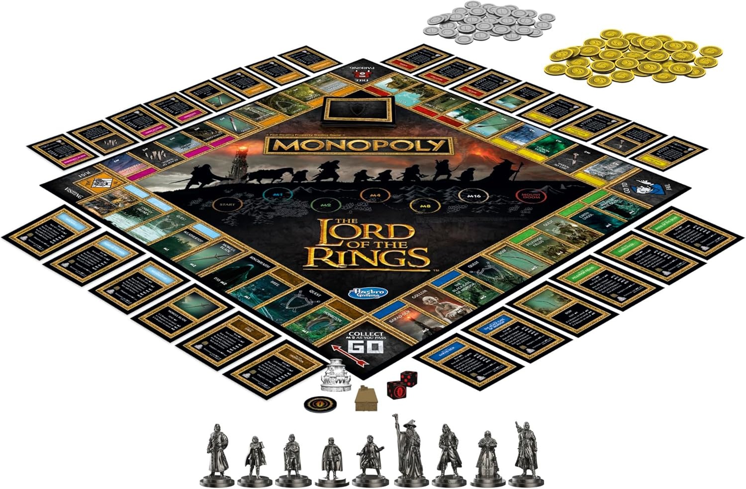 image:imageHasbro Gaming Monopoly The Lord of The Rings Edition Board Game Inspired by The Movie Trilogy Play as a Member of The Fellowship Ages 8 and Up Amazon ExclusiveThe Lord of the Rings