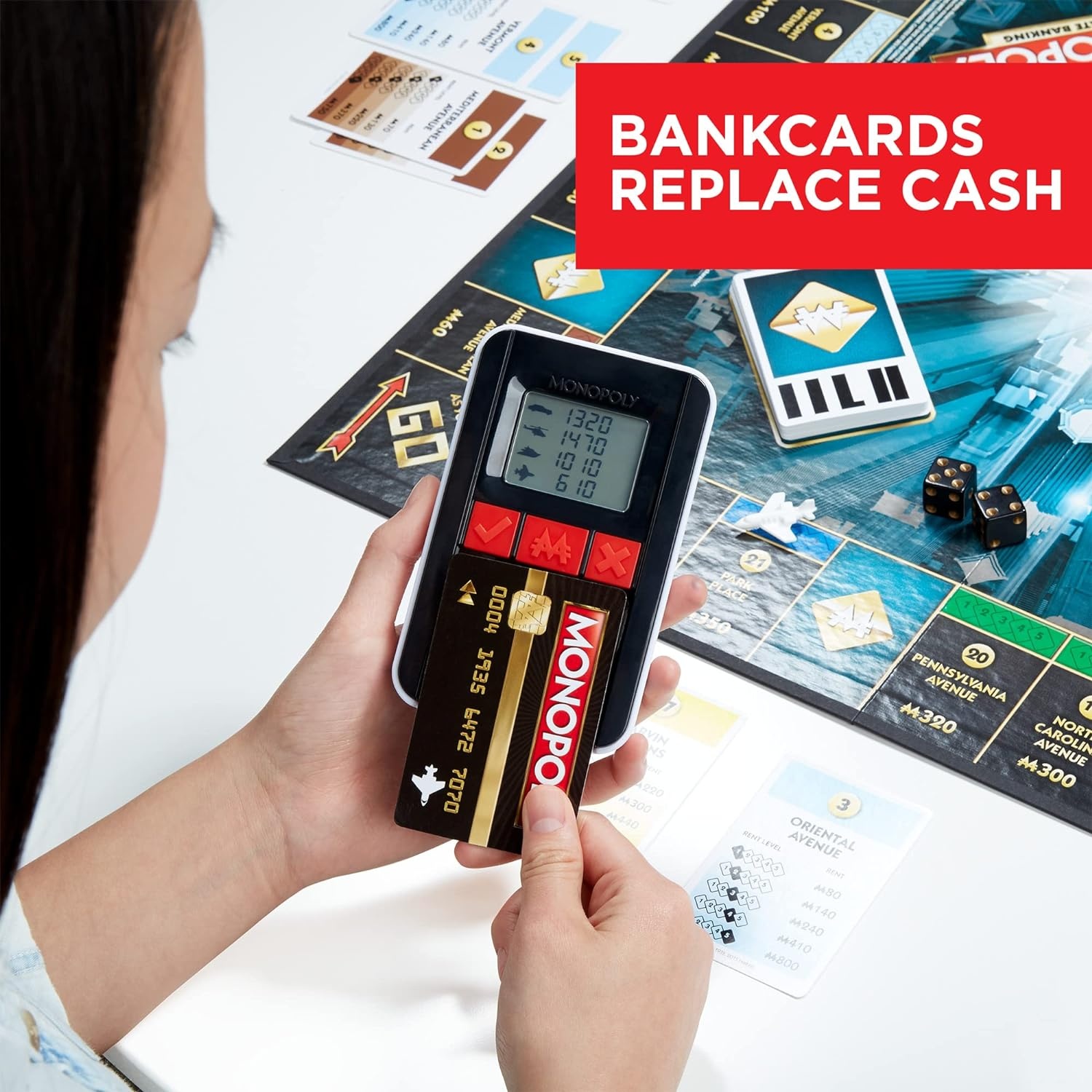 image:imageHasbro Gaming Monopoly Ultimate Banking Edition Board Game for Families and Kids Ages 8 and Up Electronic Banking Unit Amazon Exclusiveexclusive
