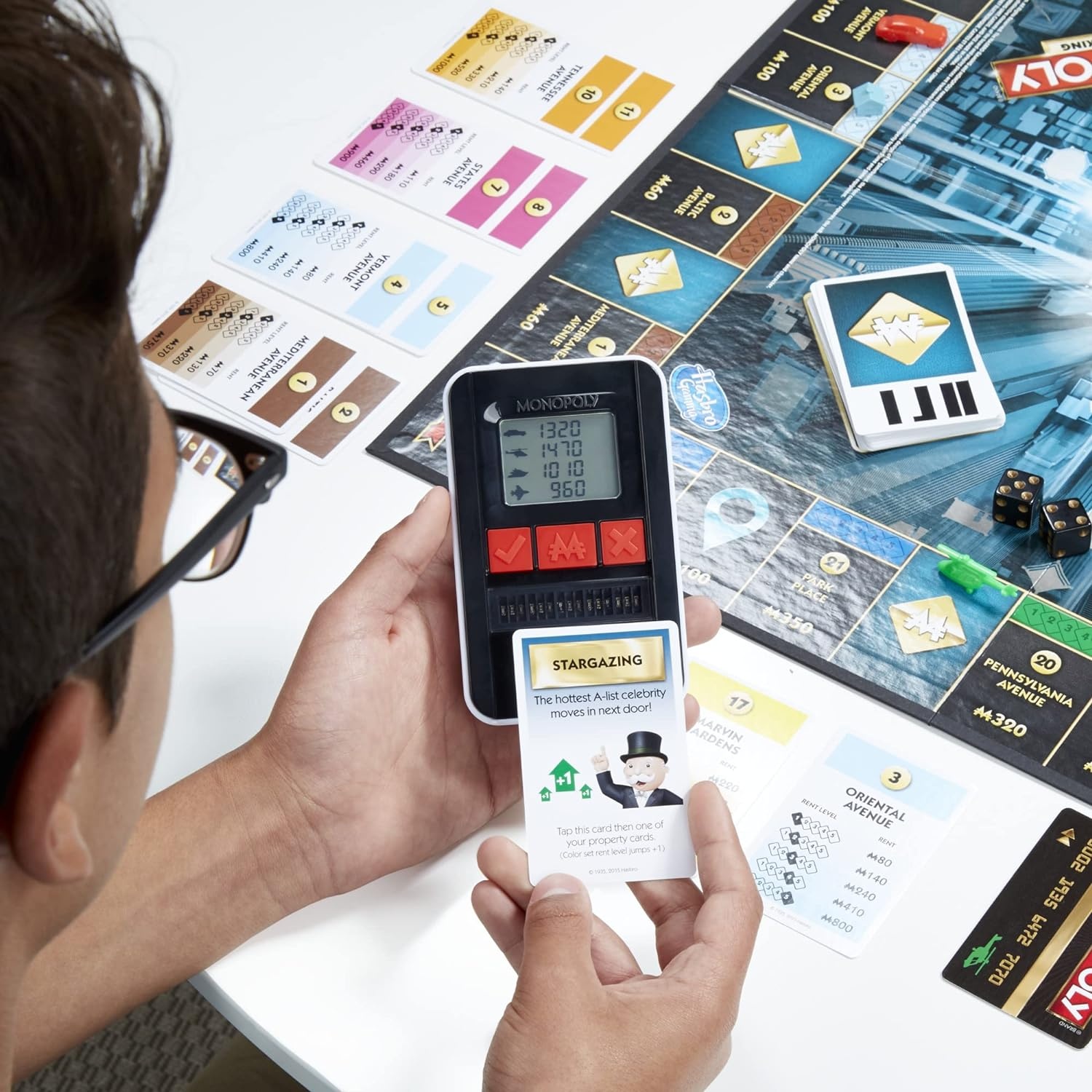 image:imageHasbro Gaming Monopoly Ultimate Banking Edition Board Game for Families and Kids Ages 8 and Up Electronic Banking Unit Amazon Exclusiveexclusive