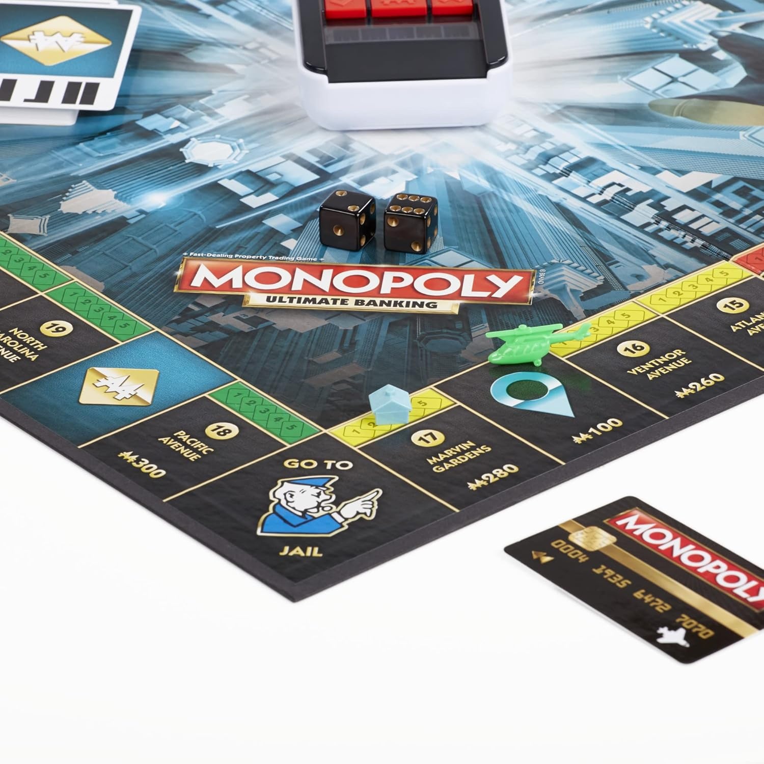 image:imageHasbro Gaming Monopoly Ultimate Banking Edition Board Game for Families and Kids Ages 8 and Up Electronic Banking Unit Amazon Exclusiveexclusive
