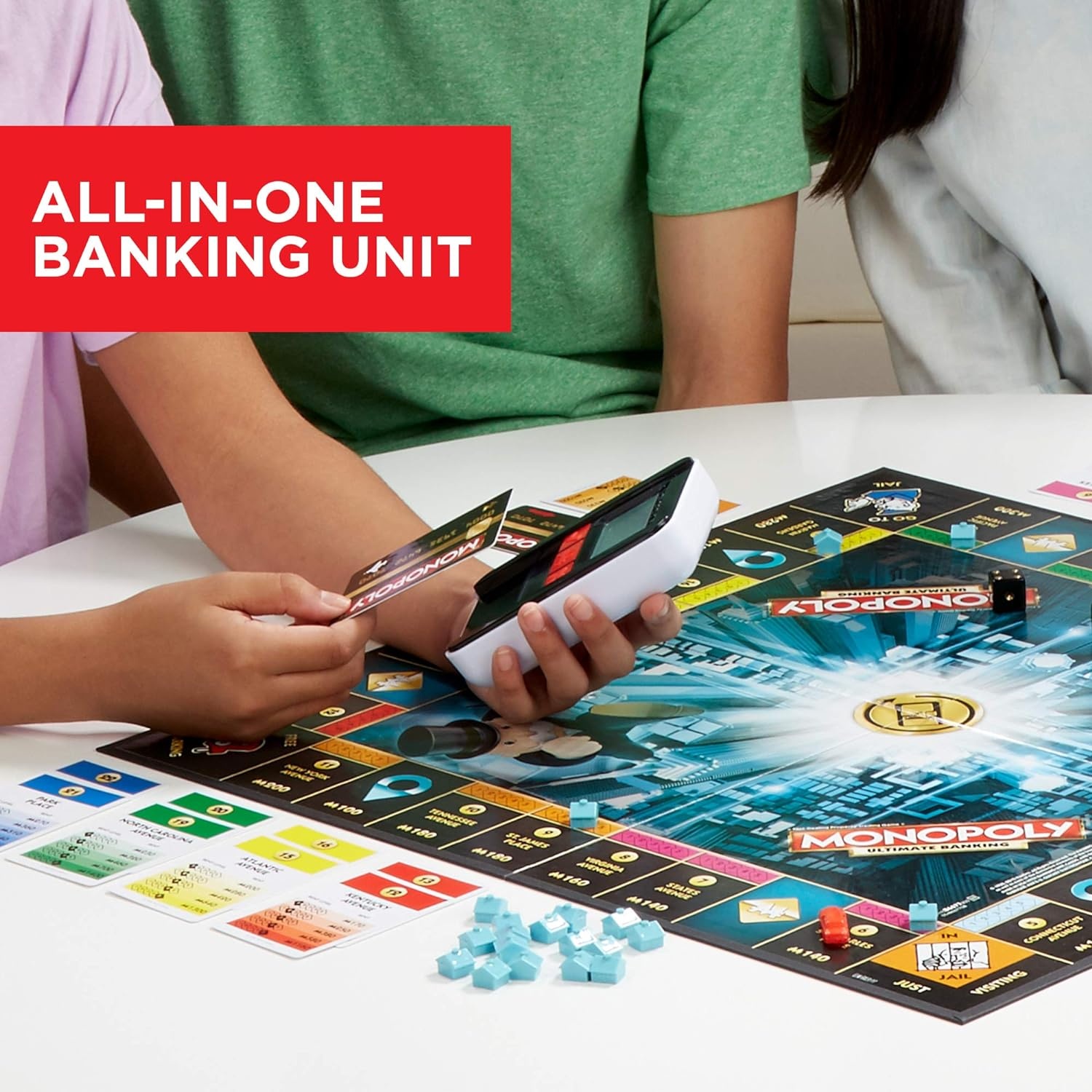 image:imageHasbro Gaming Monopoly Ultimate Banking Edition Board Game for Families and Kids Ages 8 and Up Electronic Banking Unit Amazon Exclusiveexclusive