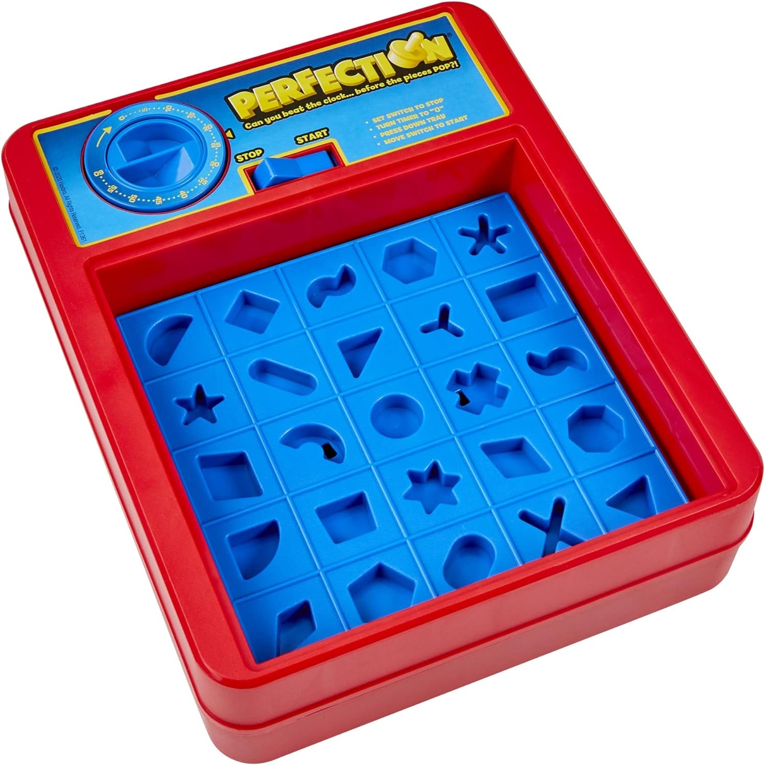 image:imageHasbro Gaming Perfection Plus 2Player Duel Mode Popping Shapes and Pieces Ages 5 and Up Easter Gifts for Kids Amazon Exclusive