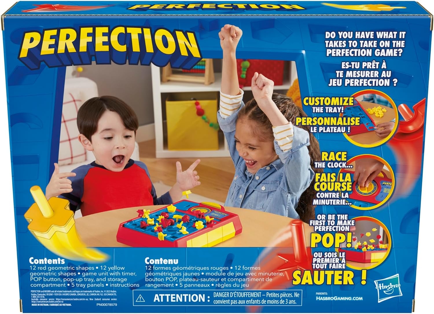 image:imageHasbro Gaming Perfection Pop Up Game for Kids Ages 5 and Up Customize The Tray for Over 250 Combinations Kids Games for 1 PlayersStandard