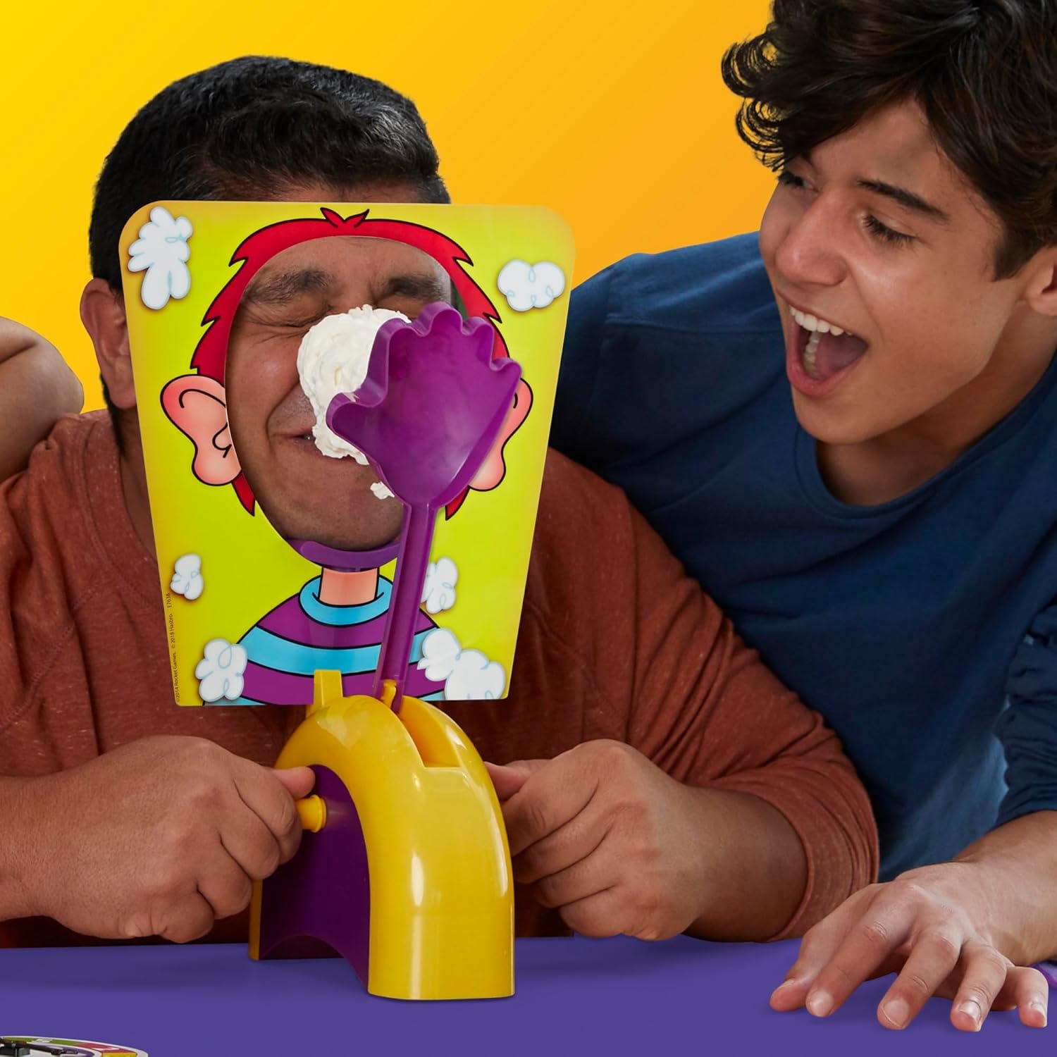 image:imageHasbro Gaming Pie Face Game Whipped Cream Family Board Game for Kids Ages 5 and Up for 2 or More Players Funny Preschool Games Kids Gifts