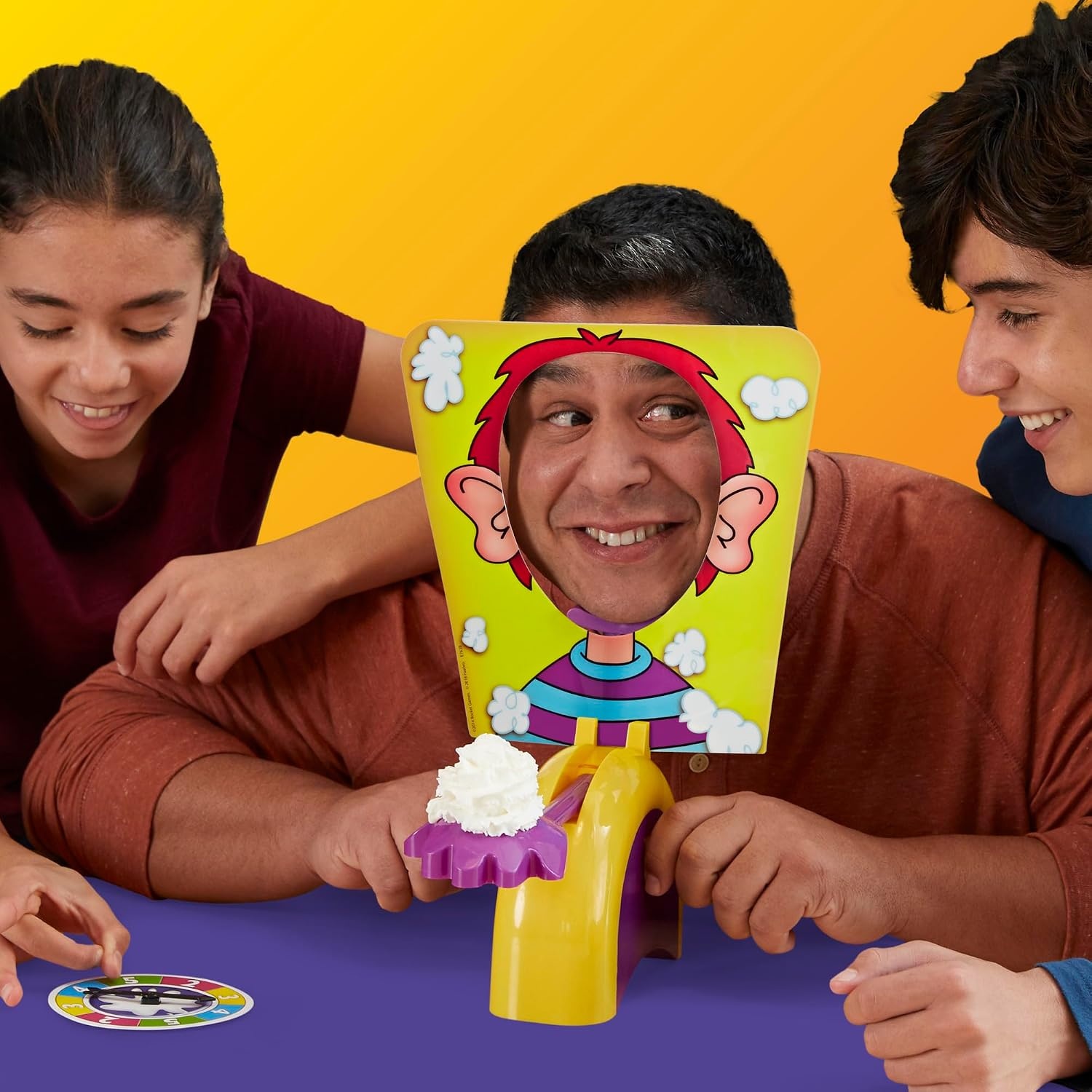 image:imageHasbro Gaming Pie Face Game Whipped Cream Family Board Game for Kids Ages 5 and Up for 2 or More Players Funny Preschool Games Kids Gifts