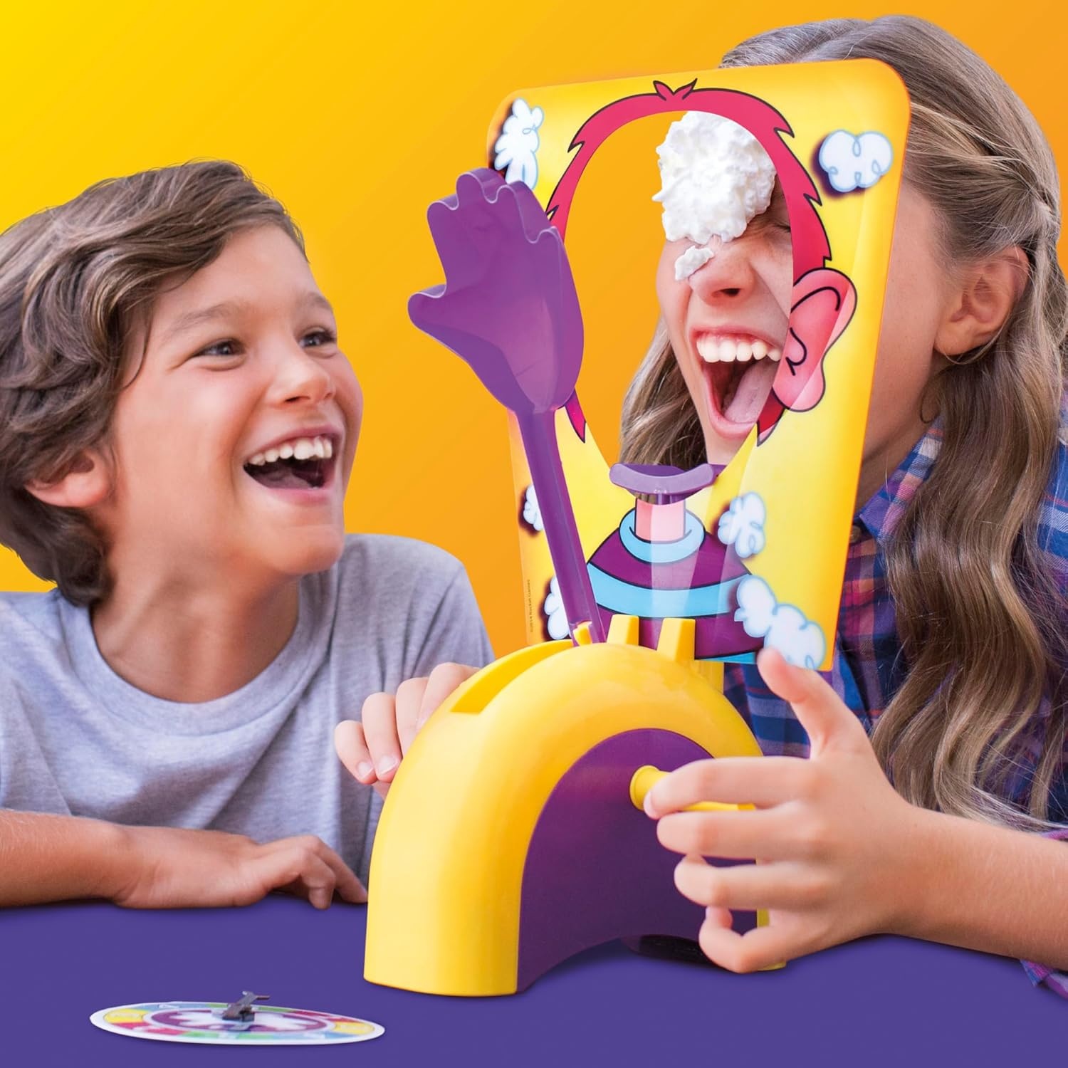 image:imageHasbro Gaming Pie Face Game Whipped Cream Family Board Game for Kids Ages 5 and Up for 2 or More Players Funny Preschool Games Kids Gifts