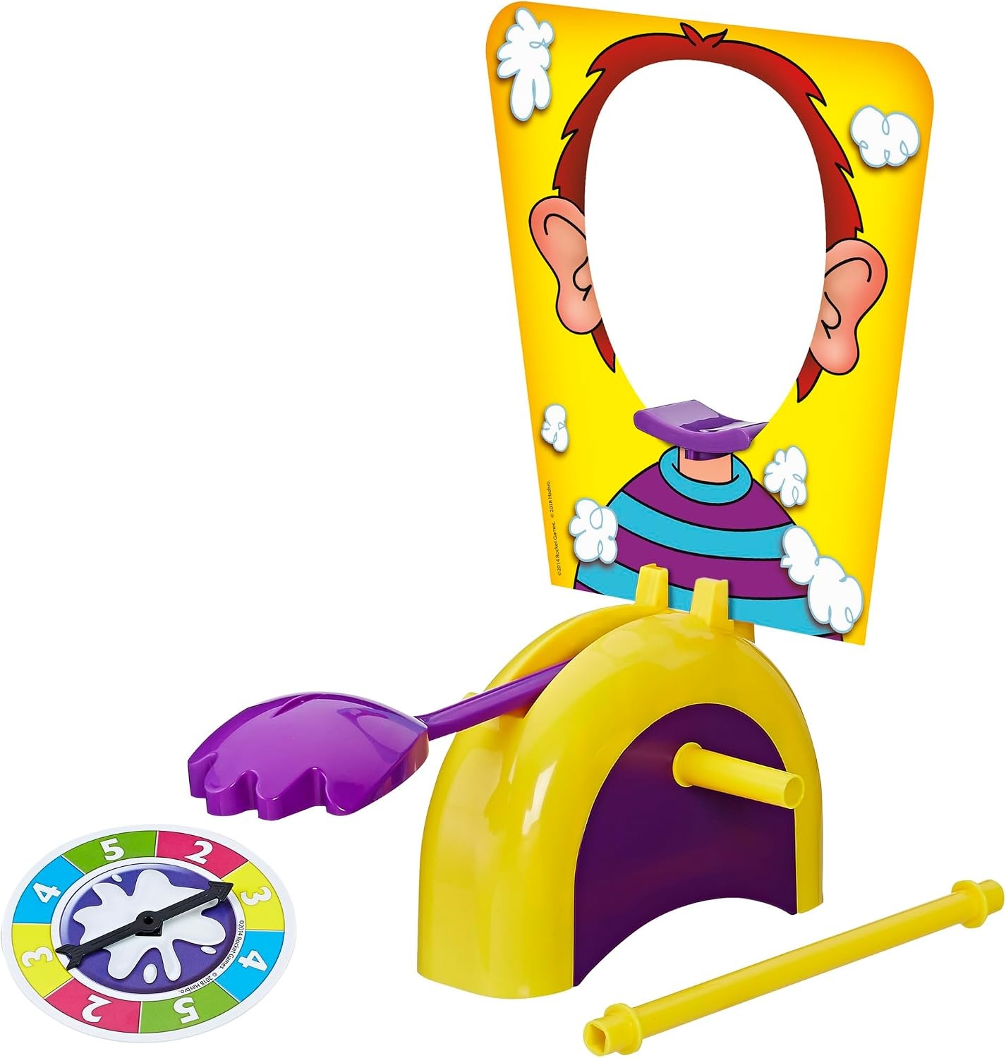 image:imageHasbro Gaming Pie Face Game Whipped Cream Family Board Game for Kids Ages 5 and Up for 2 or More Players Funny Preschool Games Kids Gifts