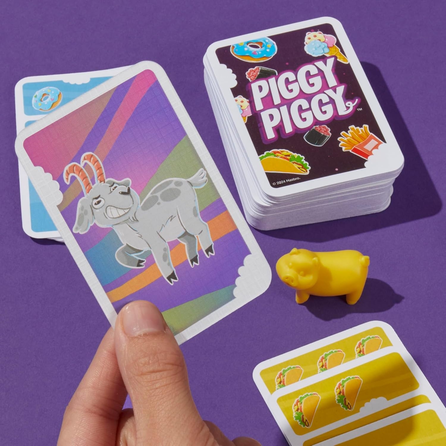 image:imageHasbro Gaming Piggy Piggy Card Game Family Games for Kids Teens and Adults 2 to 6 Players I 20 Mins Average QuickPlaying Travel Games Fun Summer Activities Vacation Essentials Ages 7