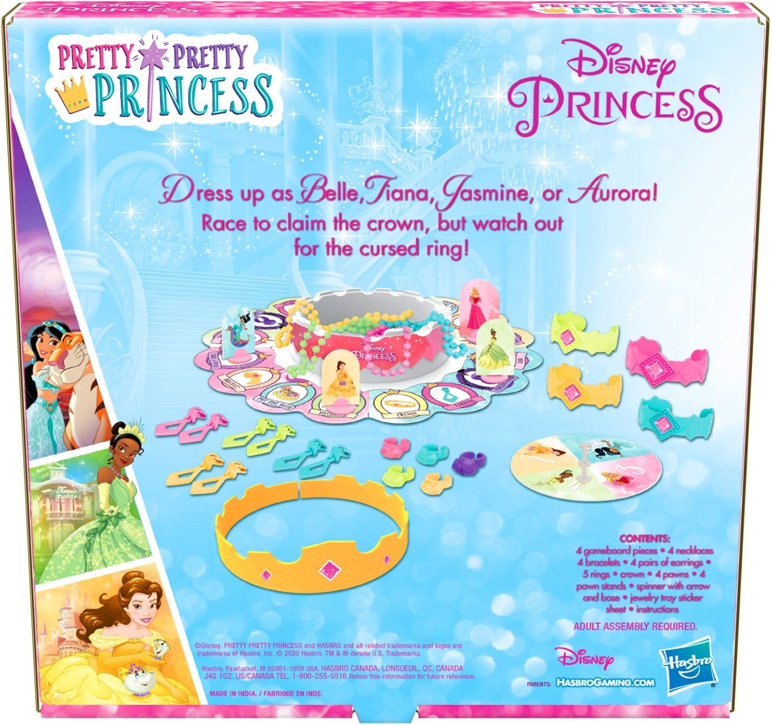 image:imageHasbro Gaming Pretty Pretty Princess Edition Board Game Featuring Disney Princesses Jewelry DressUp Game for Kids Ages 5 and Up for 24 Players Amazon ExclusiveDisney Princess