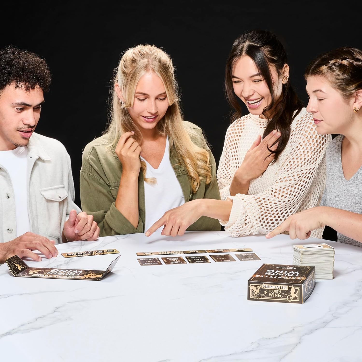 image:imageHasbro Gaming Priorities Fourth Wing Edition Game Officially Licensed Party Game Inspired by Empyrean Series Ages 17 3 Players 20 Mins