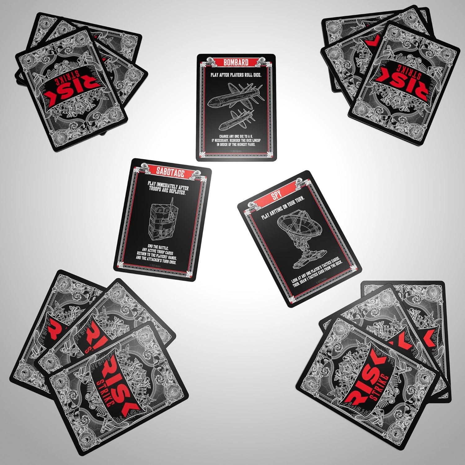 image:imageHasbro Gaming Risk Strike Cards and Dice Game for Adults Teens and Kids QuickPlaying Strategy Game 25 Players 20 Min Average Fun Summer Activities Vacation Travel Essentials Ages 10Medium
