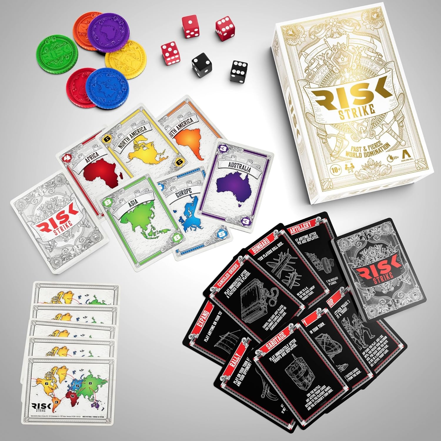 image:imageHasbro Gaming Risk Strike Cards and Dice Game for Adults Teens and Kids QuickPlaying Strategy Game 25 Players 20 Min Average Fun Summer Activities Vacation Travel Essentials Ages 10Medium