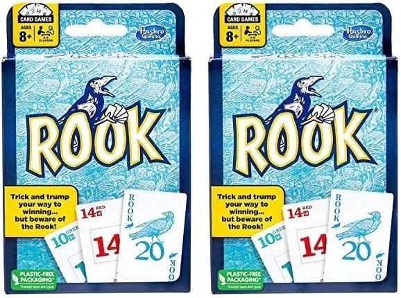 image:imageHasbro Gaming Rook Card Game Family Games for Kids Teens and Adults 2 to 6 Players Bidding and TrickTaking Games Fun Summer Activities Vacation Travel Essentials Ages 8standart