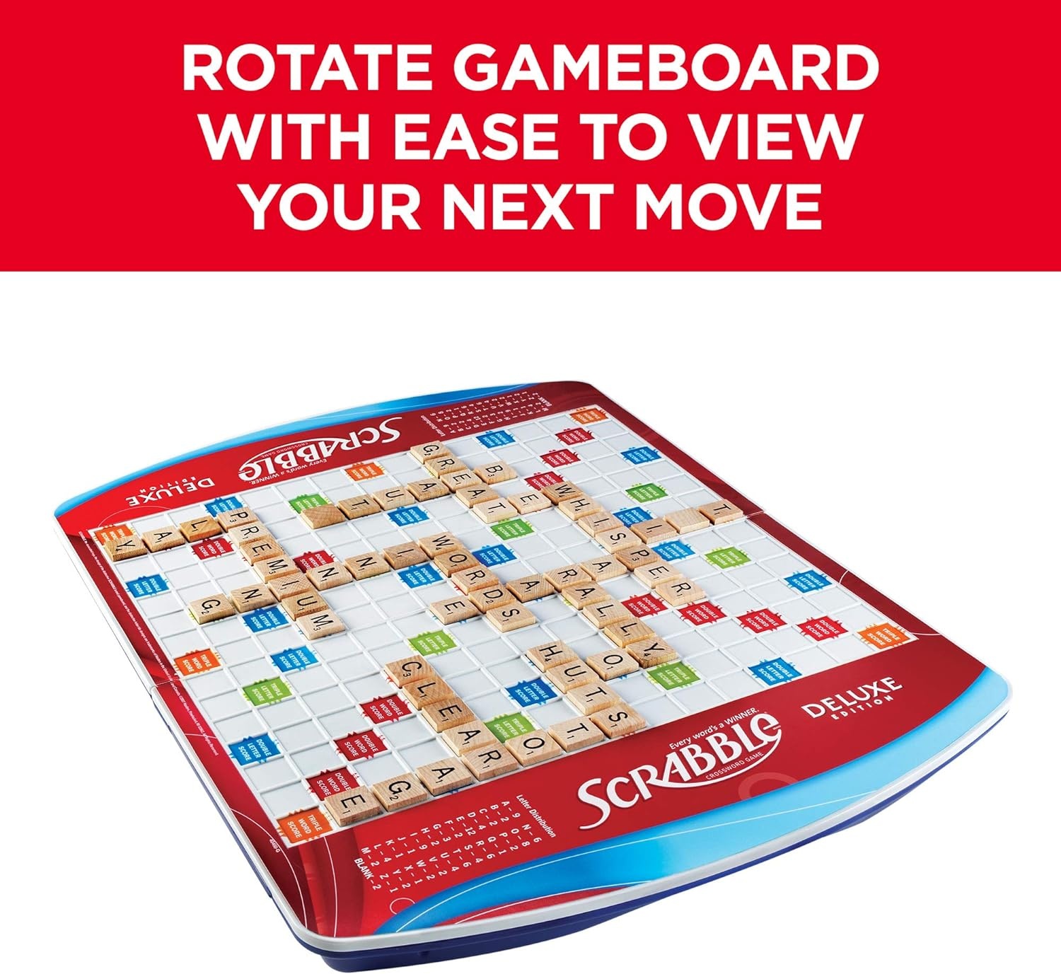 image:imageHasbro Gaming Scrabble Deluxe Edition Board Game Amazon ExclusiveScrabble
