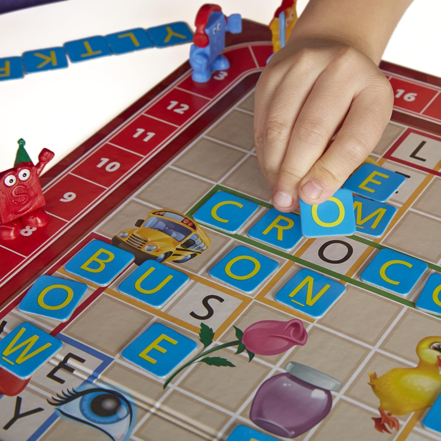 image:imageHasbro Gaming Scrabble Junior Board Game 24 Players Family Educational Word Games for Kids Back to School Gifts for Classroom Ages 5