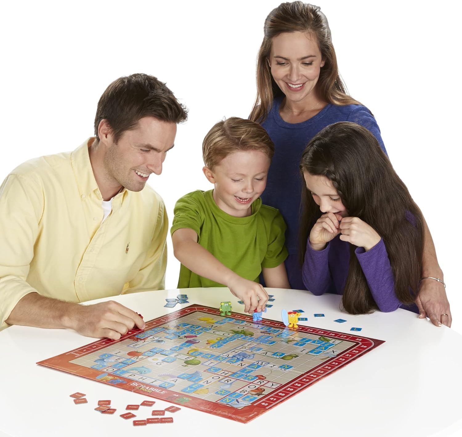 image:imageHasbro Gaming Scrabble Junior Board Game 24 Players Family Educational Word Games for Kids Back to School Gifts for Classroom Ages 5