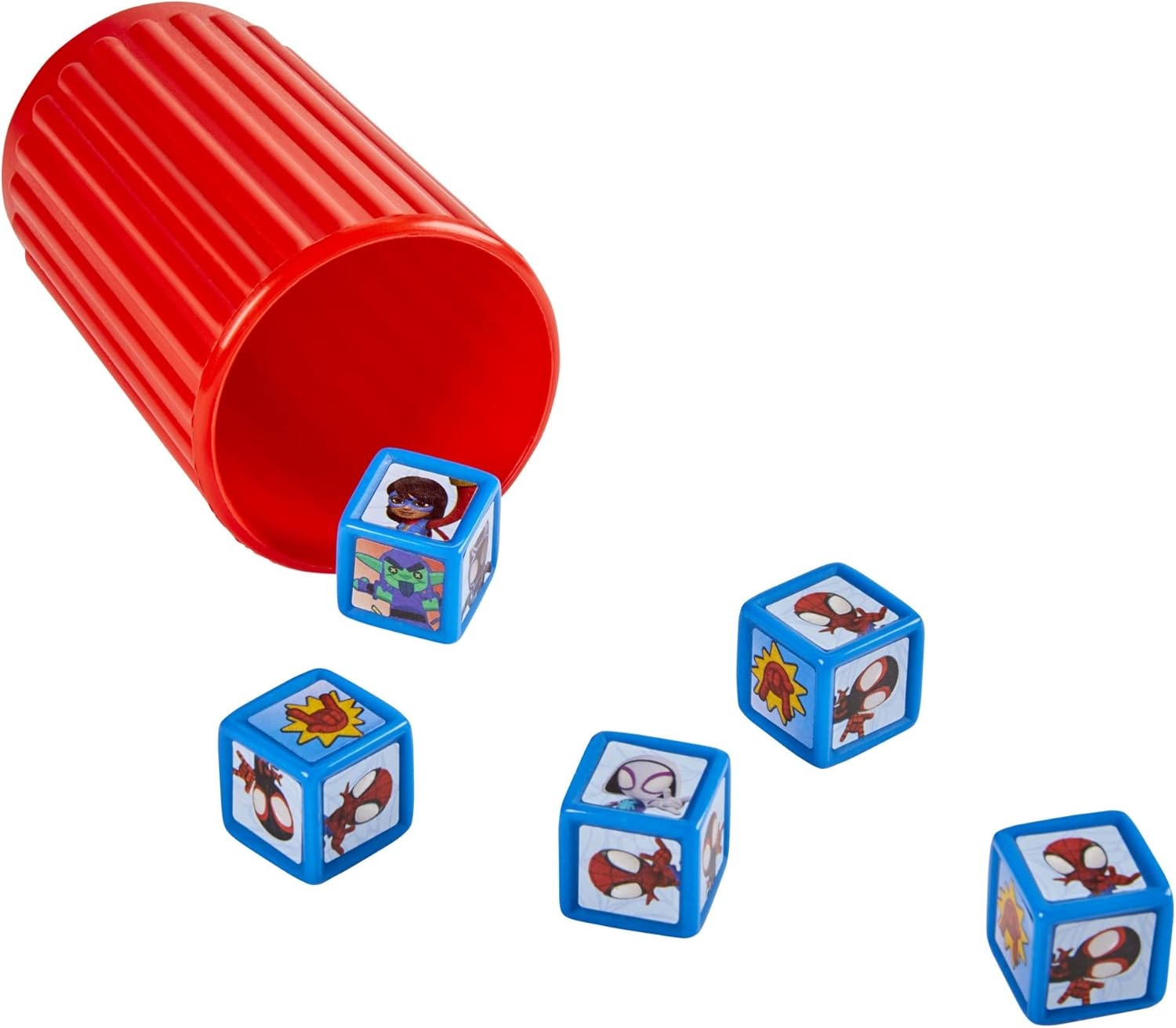 image:imageHasbro Gaming Spidey and His Amazing Friends Yahtzee JrMarvel Edition Board Game for Kids Ages 4 and Up Amazon Exclusive