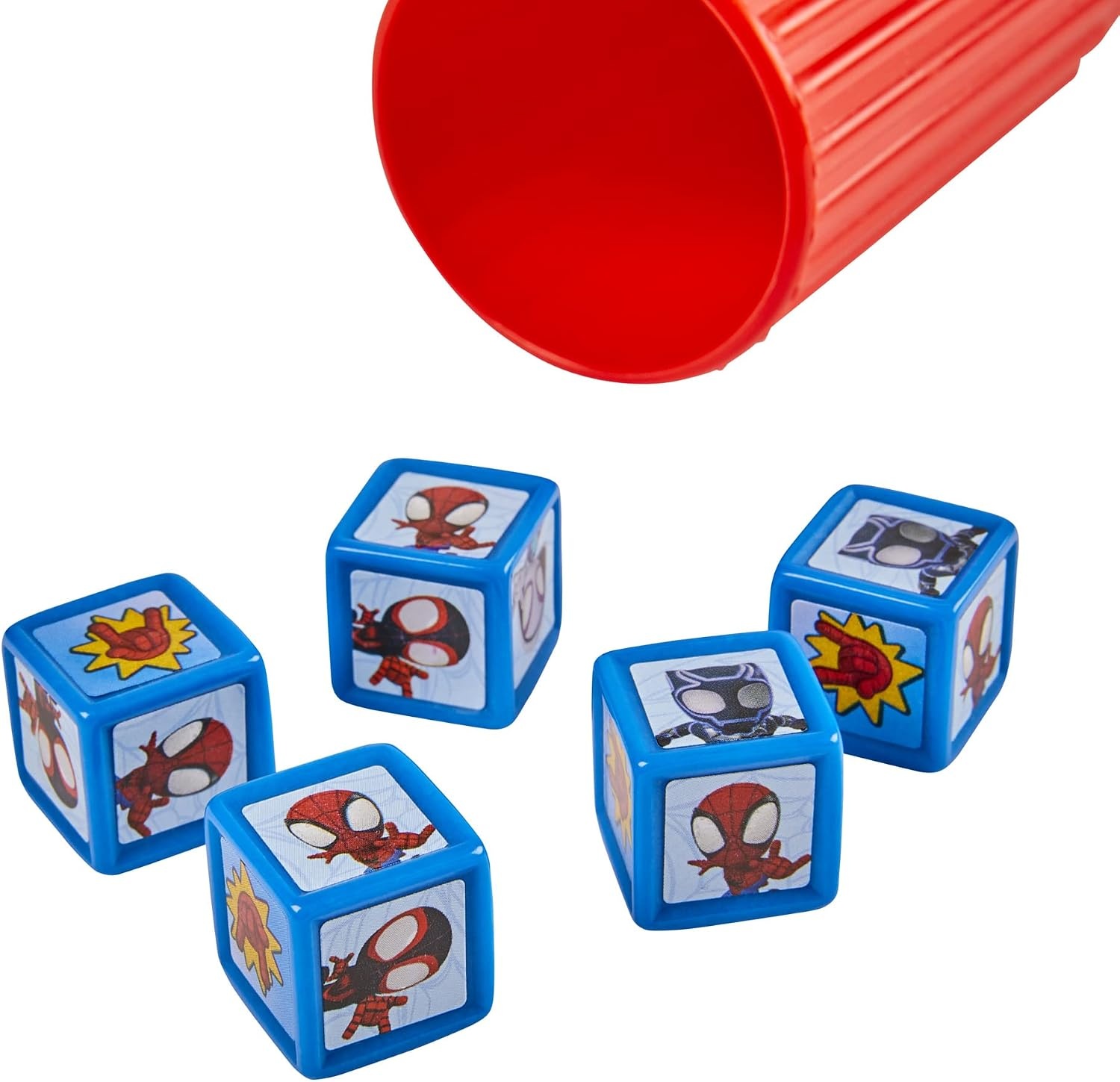 image:imageHasbro Gaming Spidey and His Amazing Friends Yahtzee JrMarvel Edition Board Game for Kids Ages 4 and Up Amazon Exclusive