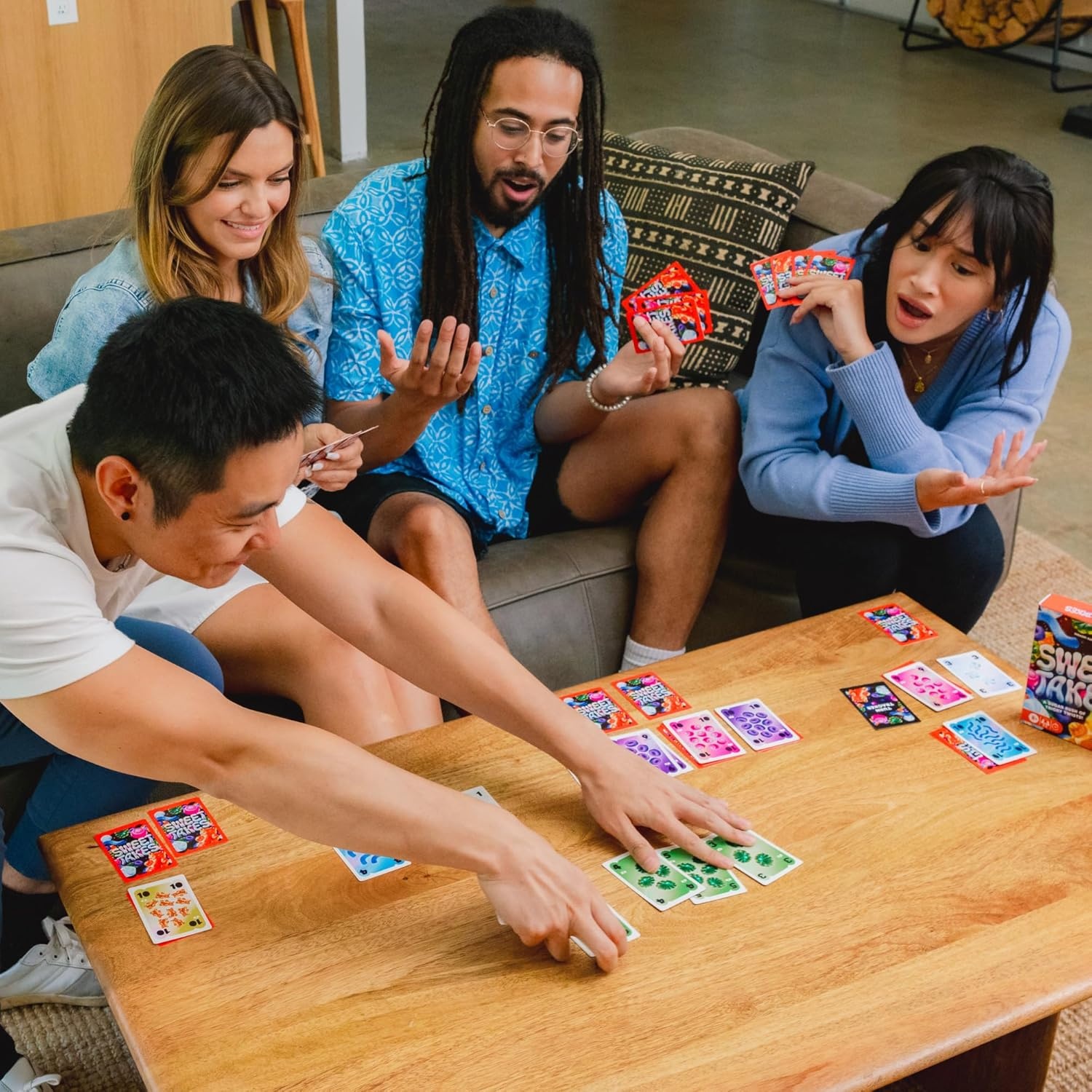 image:imageHasbro Gaming Sweet Takes Game Candy Themed Family Card Game for Kids Teens and Adults 2 to 5 Players 30 Mins Fun Summer Activities Vacation Travel Essentials Ages 8
