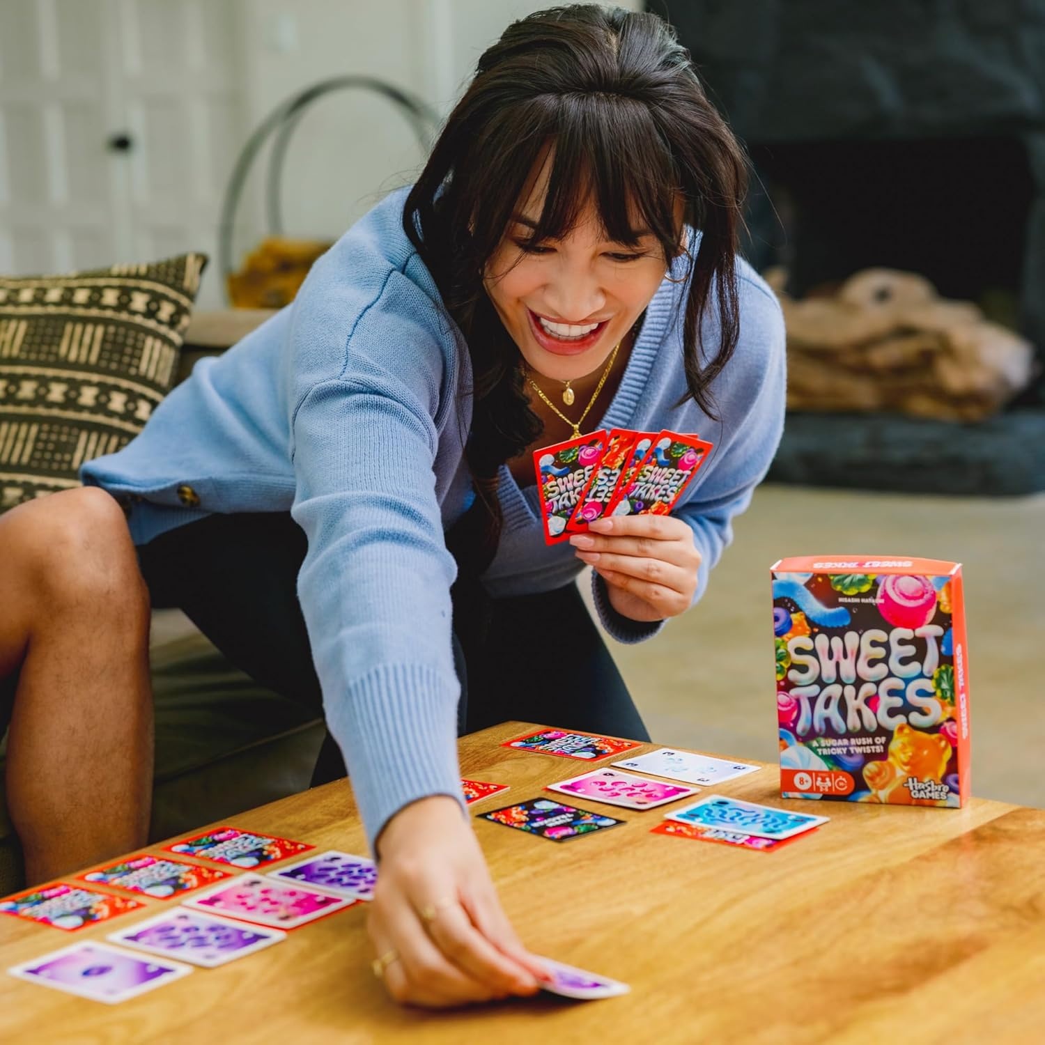 image:imageHasbro Gaming Sweet Takes Game Candy Themed Family Card Game for Kids Teens and Adults 2 to 5 Players 30 Mins Fun Summer Activities Vacation Travel Essentials Ages 8