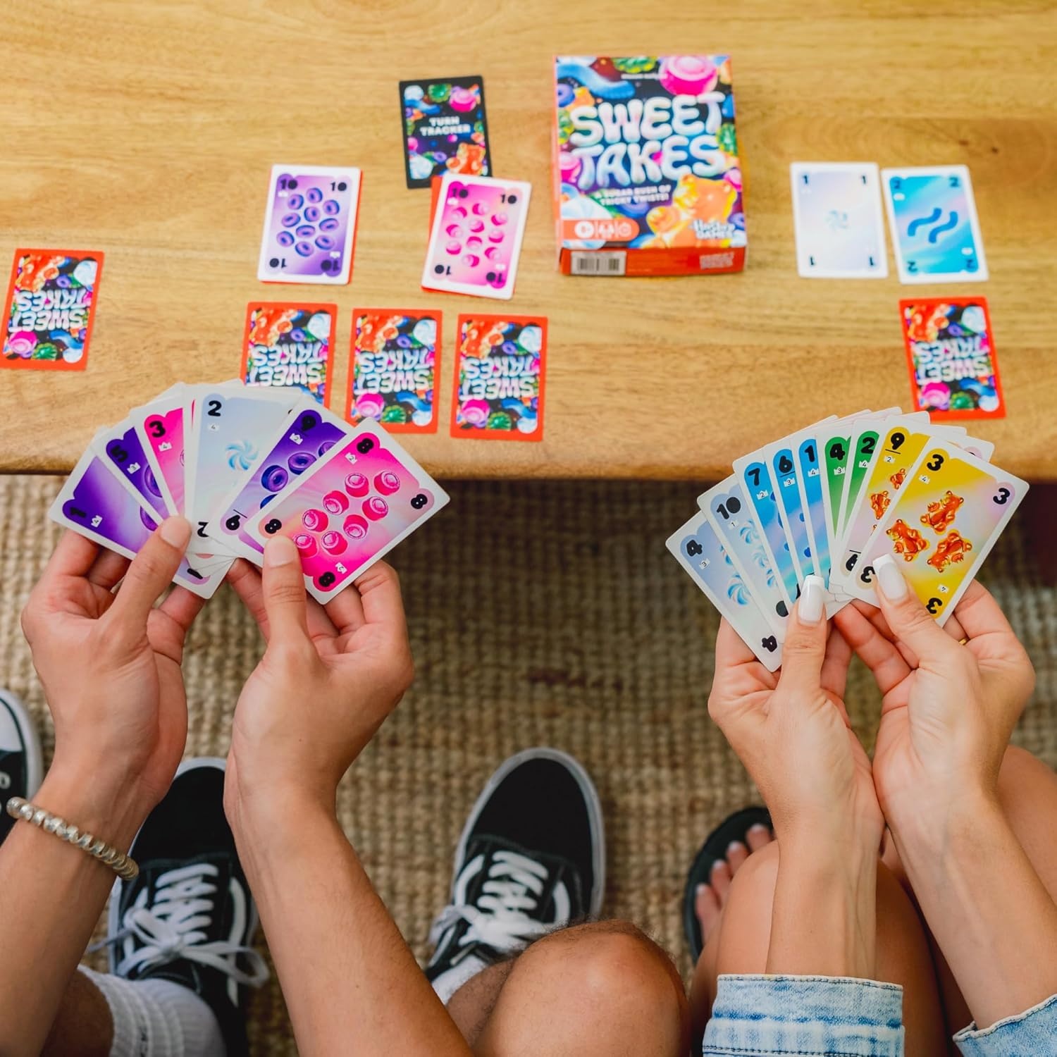 image:imageHasbro Gaming Sweet Takes Game Candy Themed Family Card Game for Kids Teens and Adults 2 to 5 Players 30 Mins Fun Summer Activities Vacation Travel Essentials Ages 8