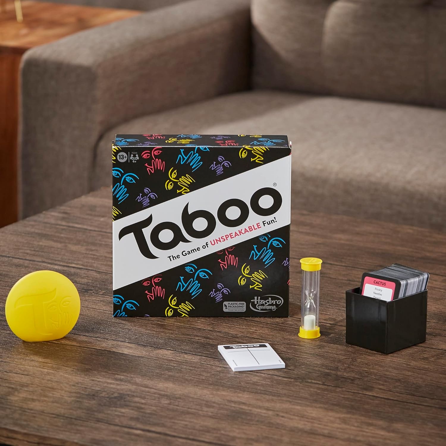 image:imageHasbro Gaming Taboo Classic Game Party Word Guessing Game for Adults and Teens Board Game for 4 Players Ages 13 and Up