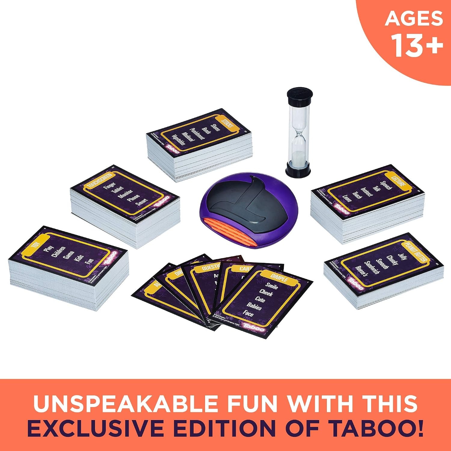 image:imageHasbro Gaming Taboo Party Board Game with Buzzer for Kids Ages 13 and Up Amazon Exclusive
