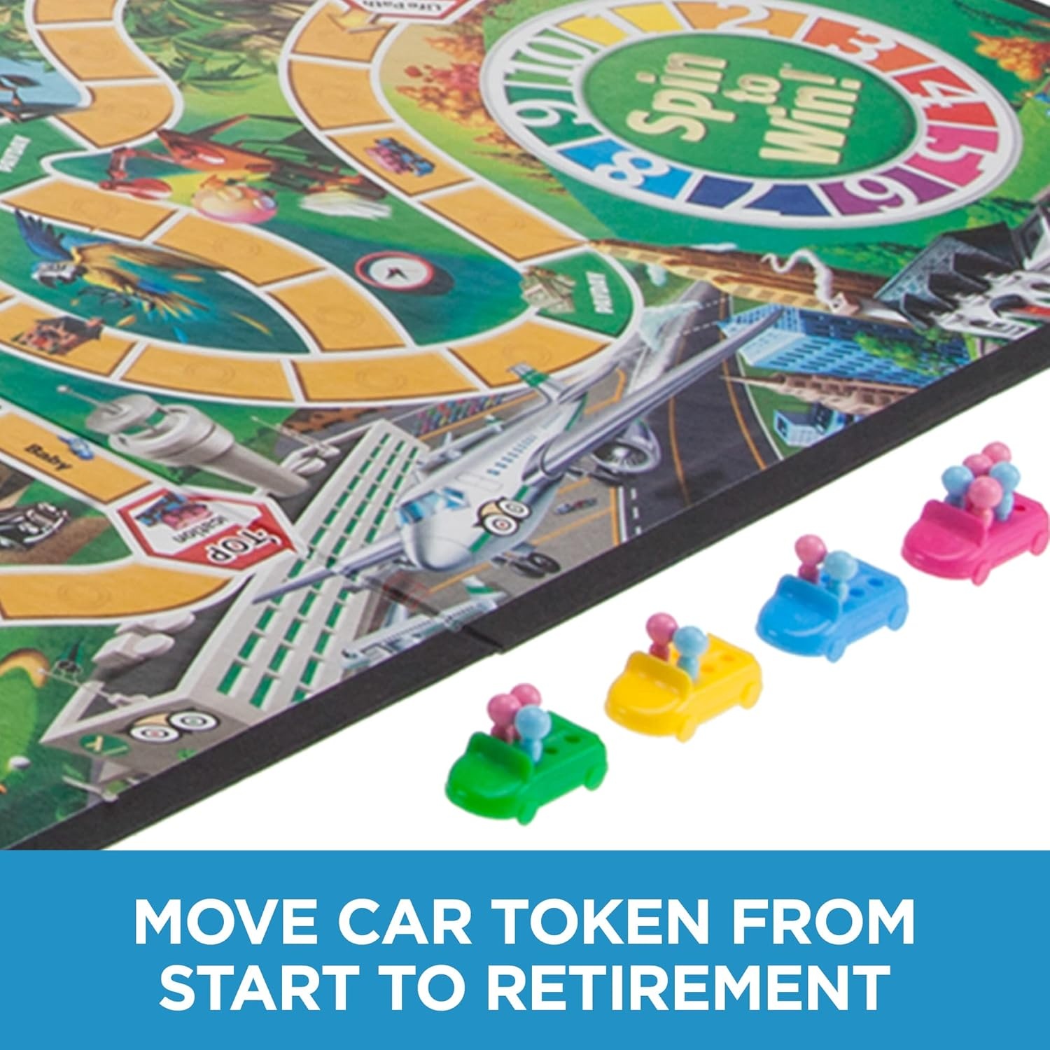 image:imageHasbro Gaming The Game of Life Board Game Family Games for Kids Ages 8 Includes 31 Careers Family Board Games for 24 Players Amazon ExclusiveFFP