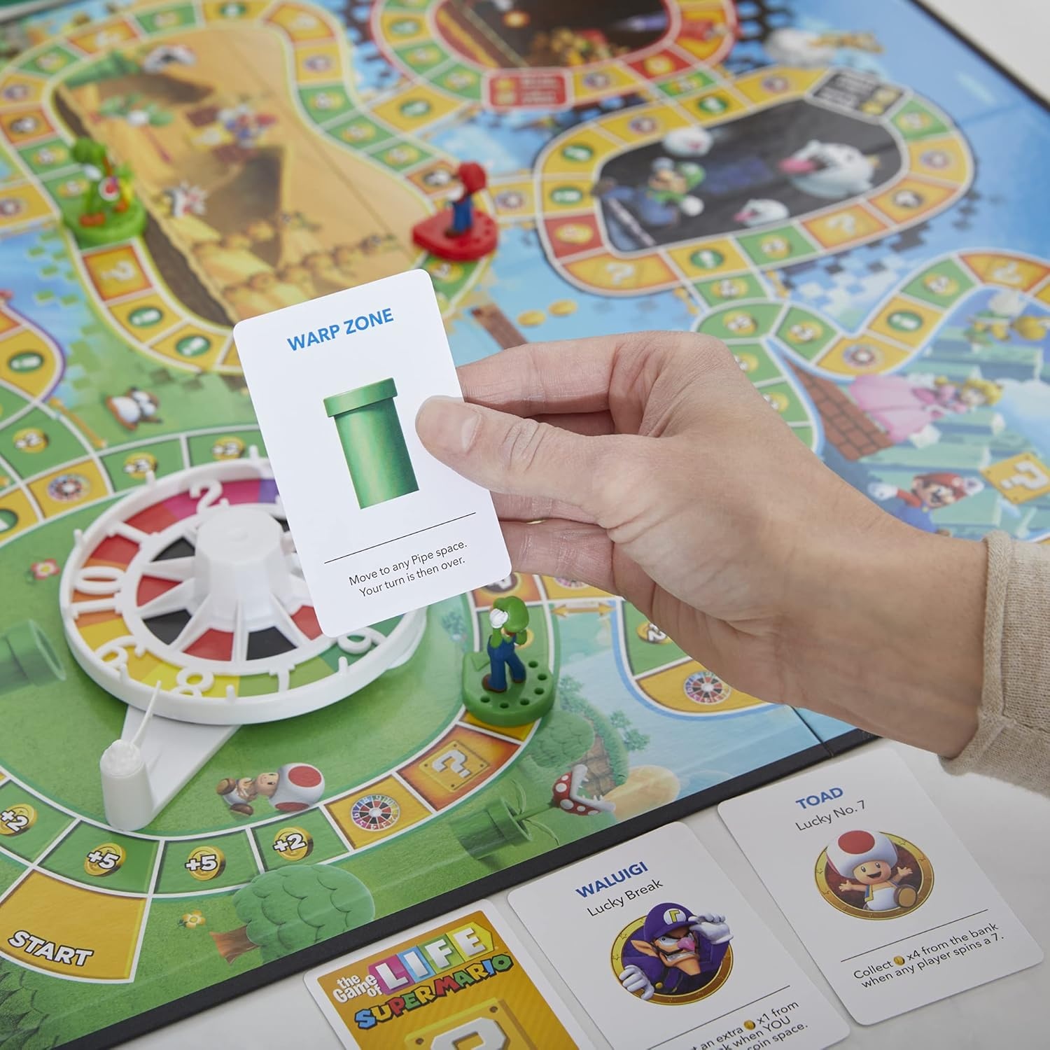 image:imageHasbro Gaming The Game of Life Super Mario Edition Board Game for Kids Ages 8 and Up Play Minigames Collect Stars Battle Bowser