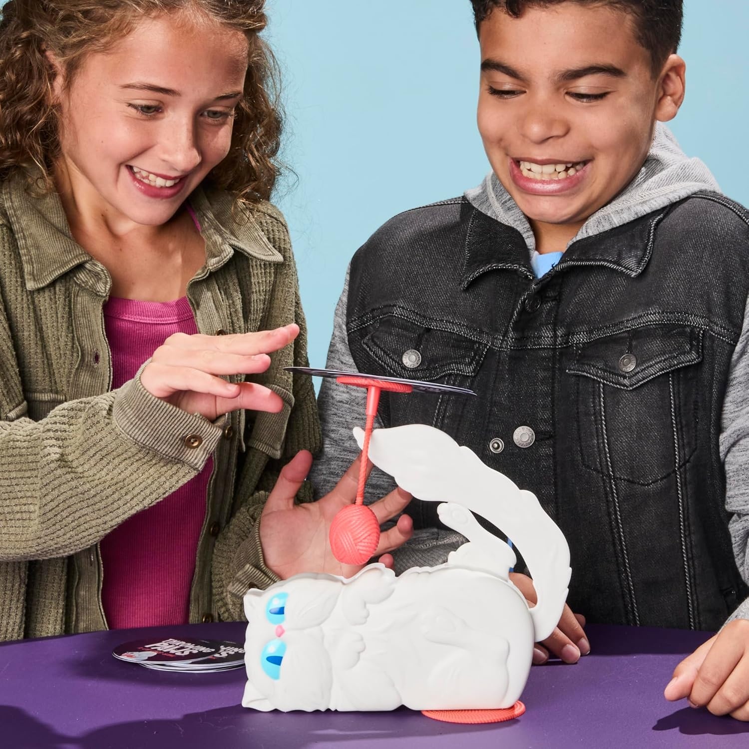 image:imageHasbro Gaming Throwing Paws A Cat Card Game Fun Skill and Action Card Games for Kids Teens and Adults Ages 8 36 Players 15 Mins