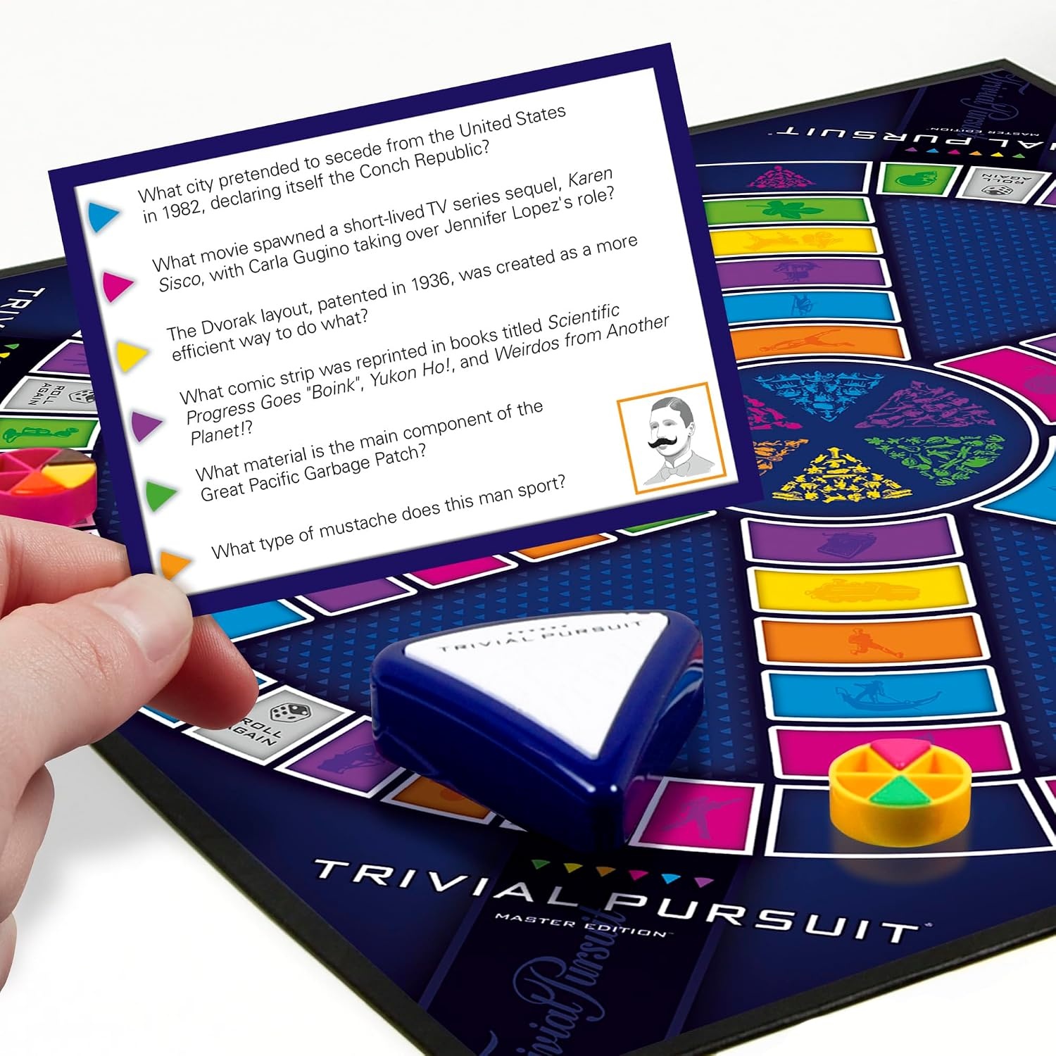 image:imageHasbro Gaming Trivial Pursuit Master Edition Trivia Game Board Games for Adults and Teens Includes Electronic Timer Trivia Games for 2 to 6 Players Ages 16 and Up Amazon ExclusiveStandard Packaging