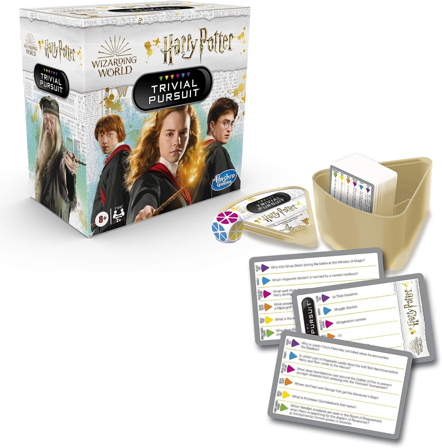 image:imageHasbro Gaming Trivial Pursuit Wizarding World Harry Potter Edition Compact Trivia Game 2 Players 600 Trivia Questions 8 Amazon Exclusive