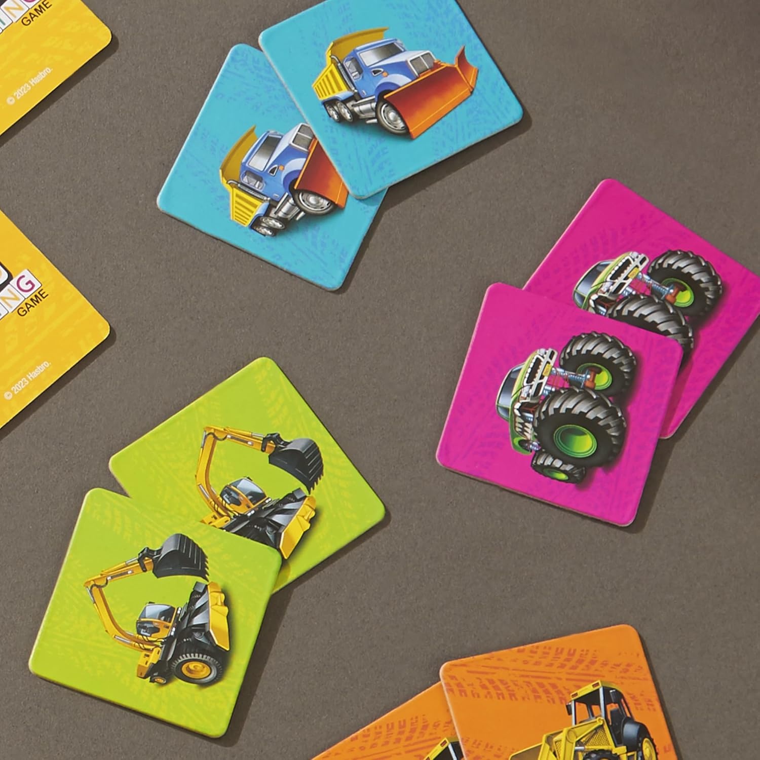 image:imageHasbro Gaming Trucks Matching Game Fun Preschool Board Game for 1 Players Memory Card Games for Kids Set Ages 3 Amazon Exclusive