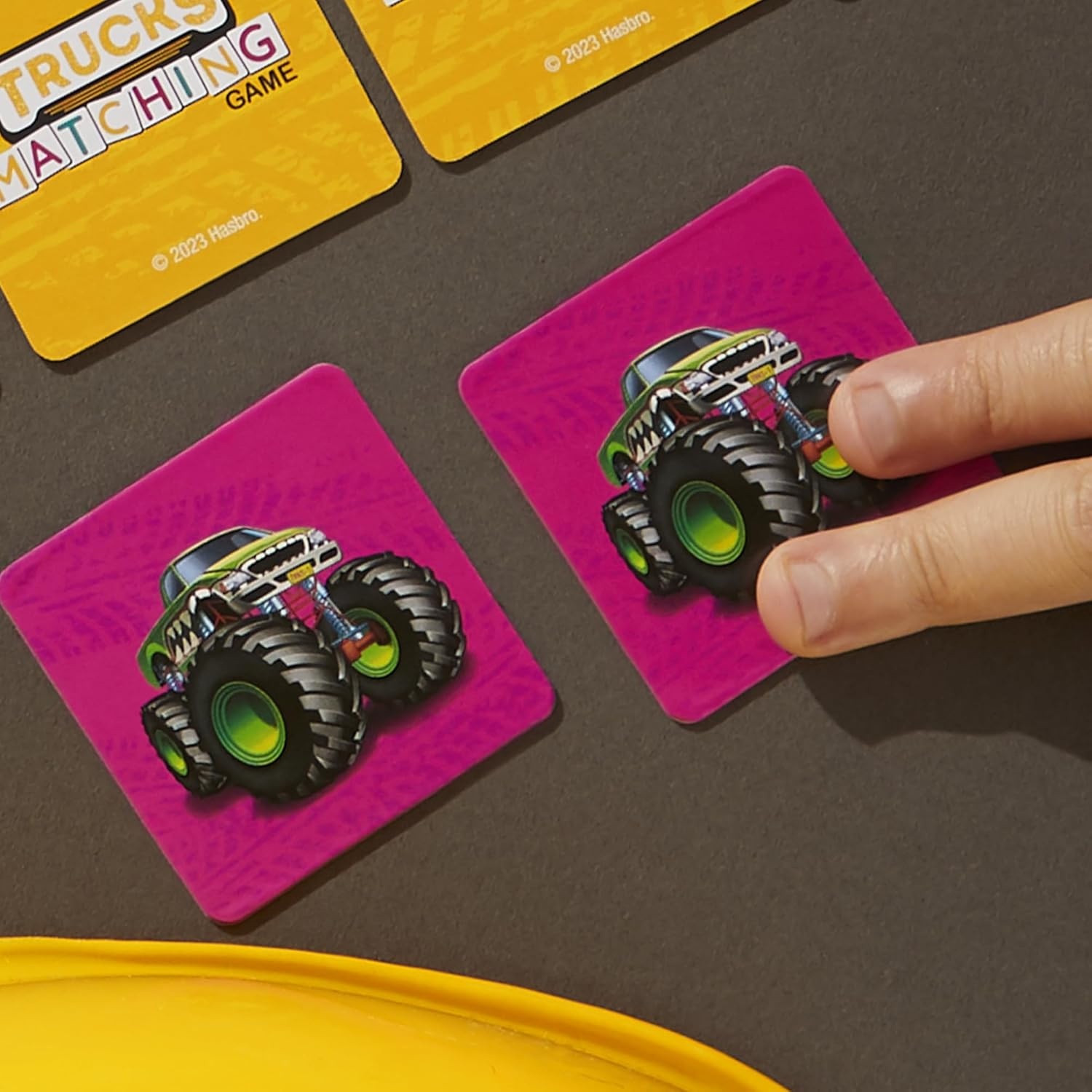 image:imageHasbro Gaming Trucks Matching Game Fun Preschool Board Game for 1 Players Memory Card Games for Kids Set Ages 3 Amazon Exclusive