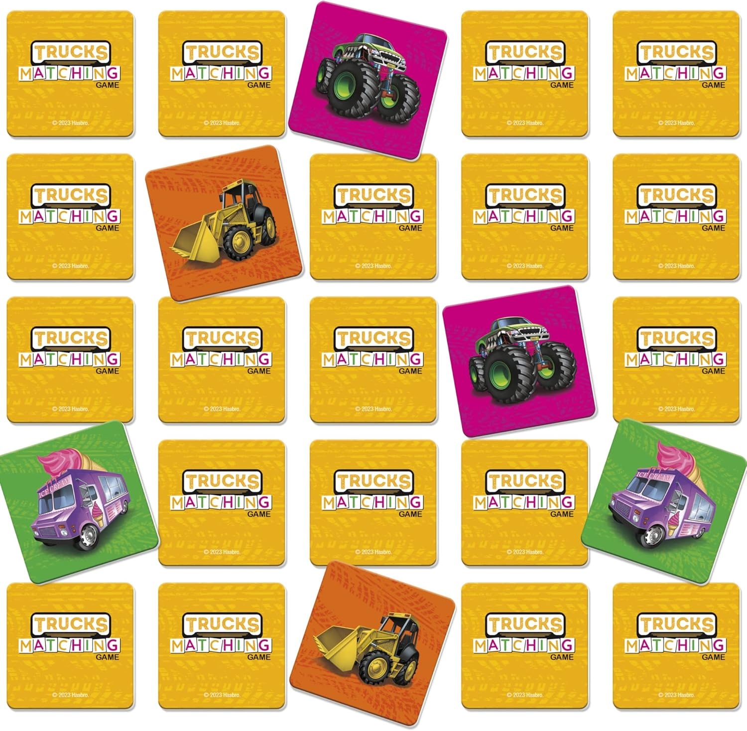 image:imageHasbro Gaming Trucks Matching Game Fun Preschool Board Game for 1 Players Memory Card Games for Kids Set Ages 3 Amazon Exclusive