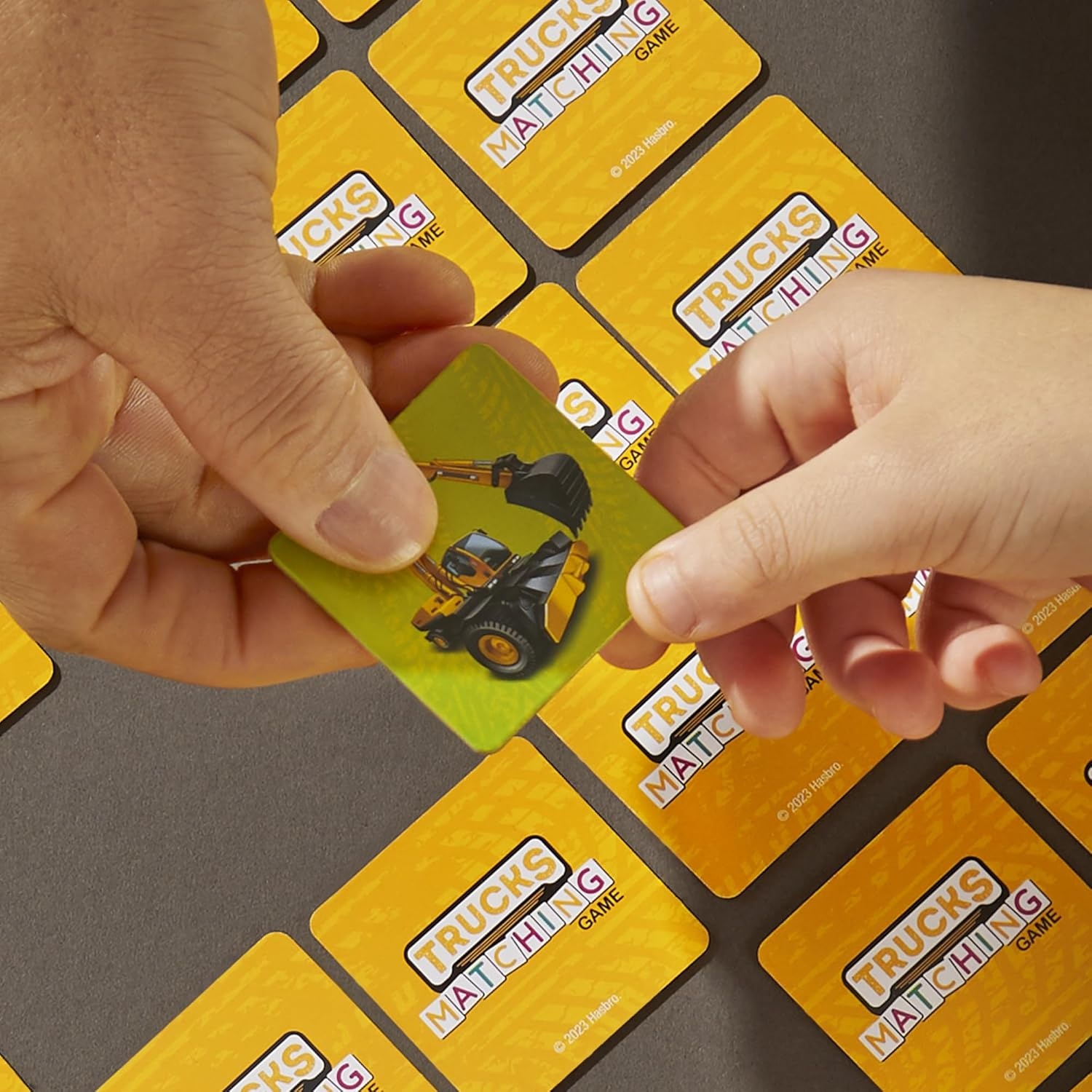 image:imageHasbro Gaming Trucks Matching Game Fun Preschool Board Game for 1 Players Memory Card Games for Kids Set Ages 3 Amazon Exclusive