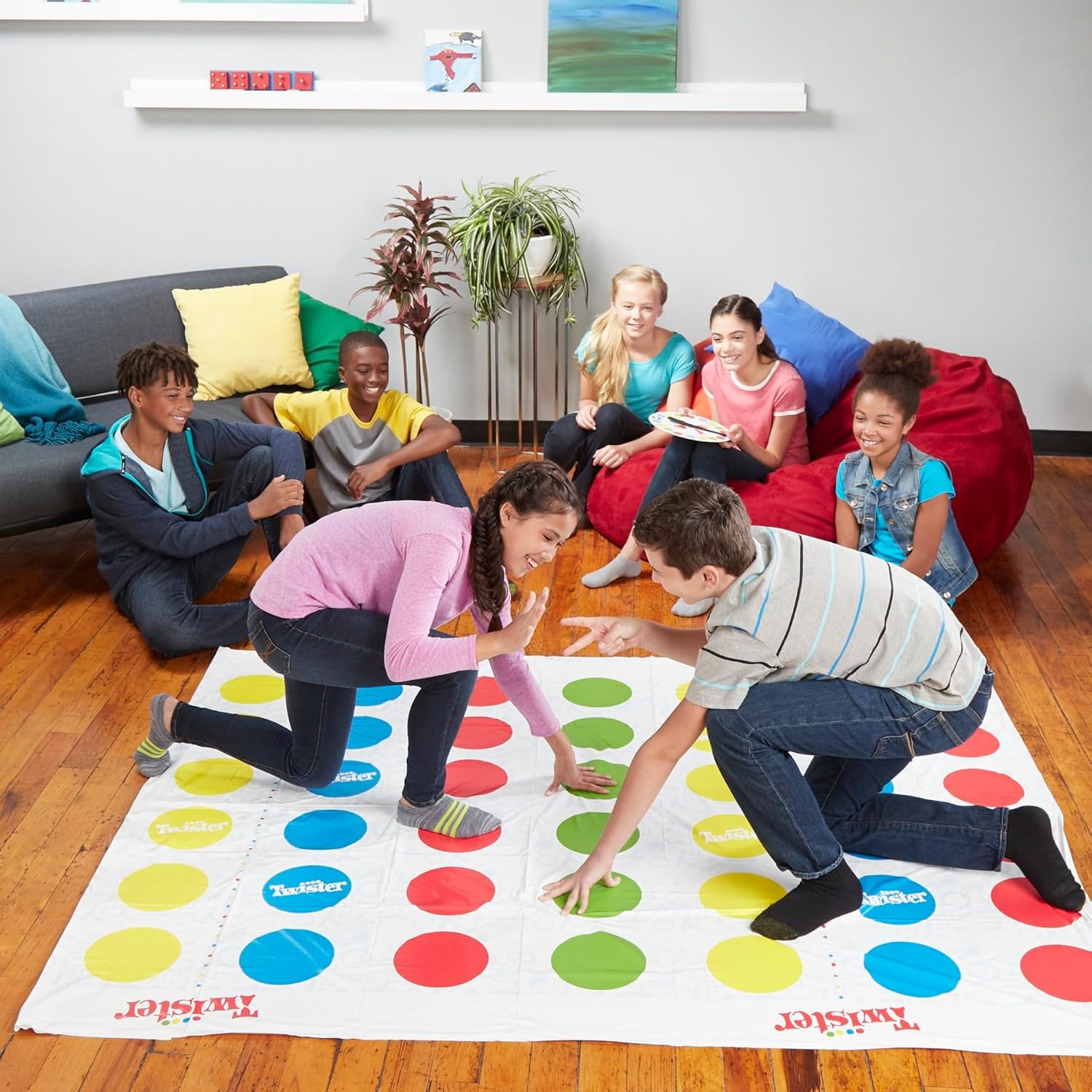 image:imageHasbro Gaming Twister Ultimate Bigger Mat More Colored Spots Family Kids Party Game Age 6 Compatible with Alexa Amazon ExclusiveStandard