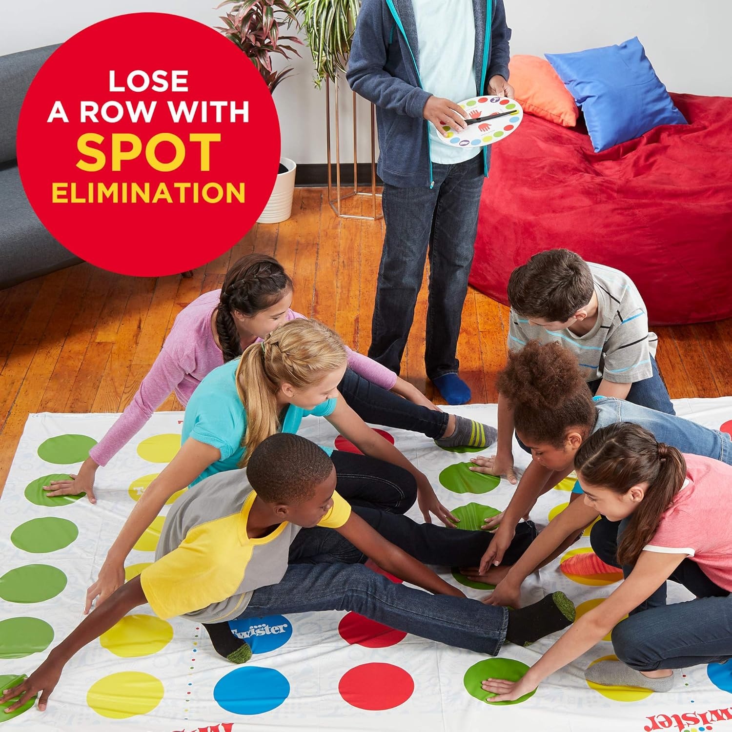 image:imageHasbro Gaming Twister Ultimate Bigger Mat More Colored Spots Family Kids Party Game Age 6 Compatible with Alexa Amazon ExclusiveStandard