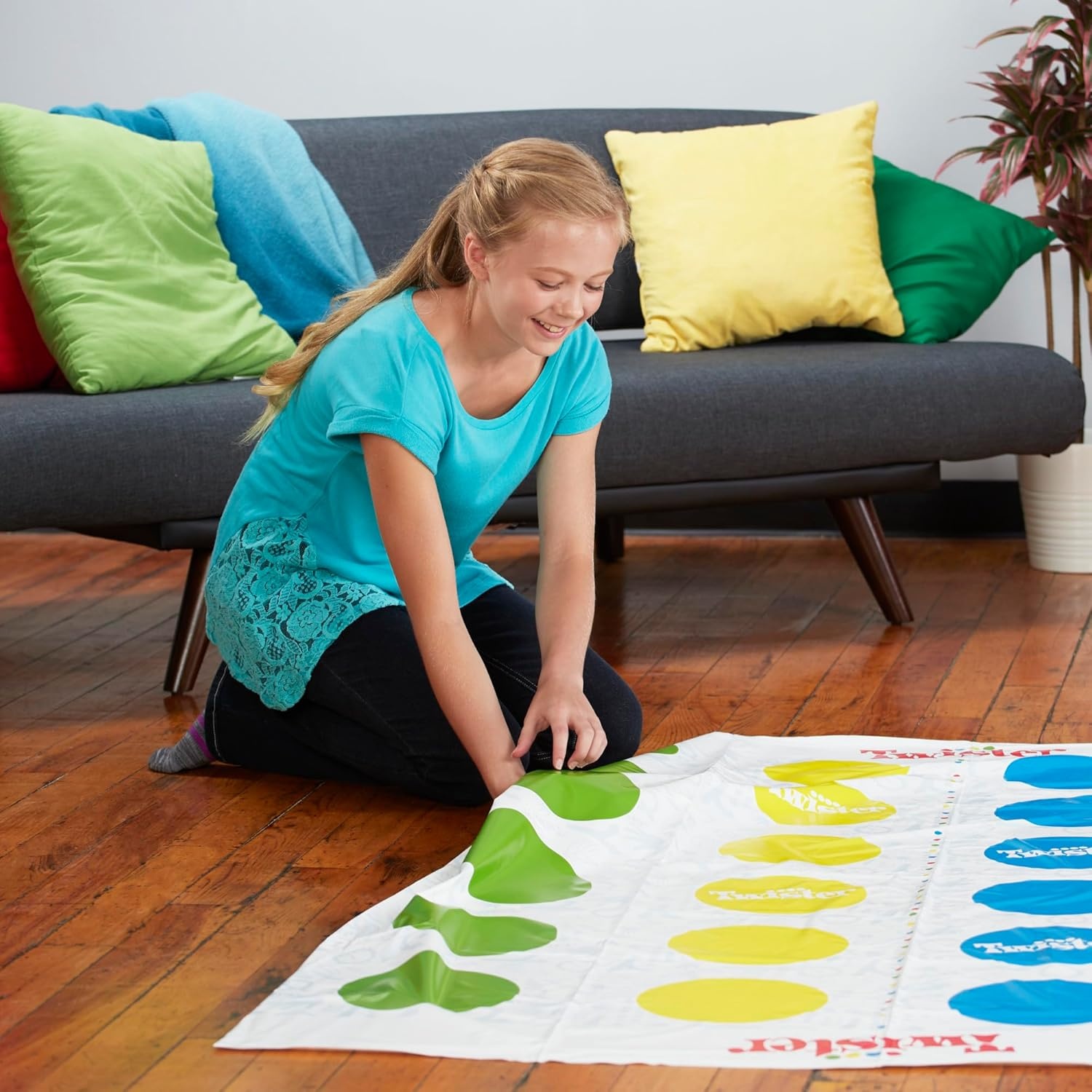 image:imageHasbro Gaming Twister Ultimate Bigger Mat More Colored Spots Family Kids Party Game Age 6 Compatible with Alexa Amazon ExclusiveStandard