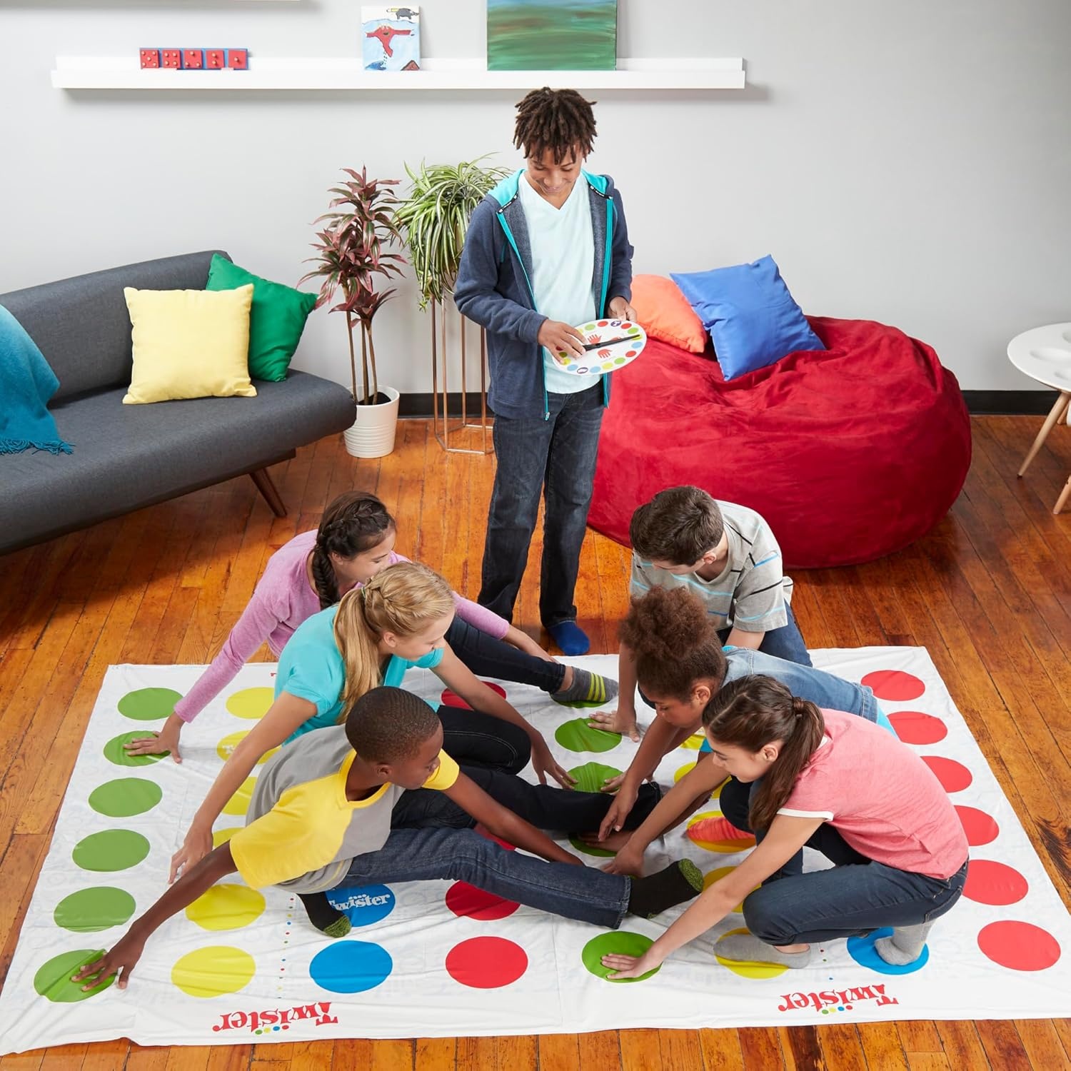 image:imageHasbro Gaming Twister Ultimate Bigger Mat More Colored Spots Family Kids Party Game Age 6 Compatible with Alexa Amazon ExclusiveStandard