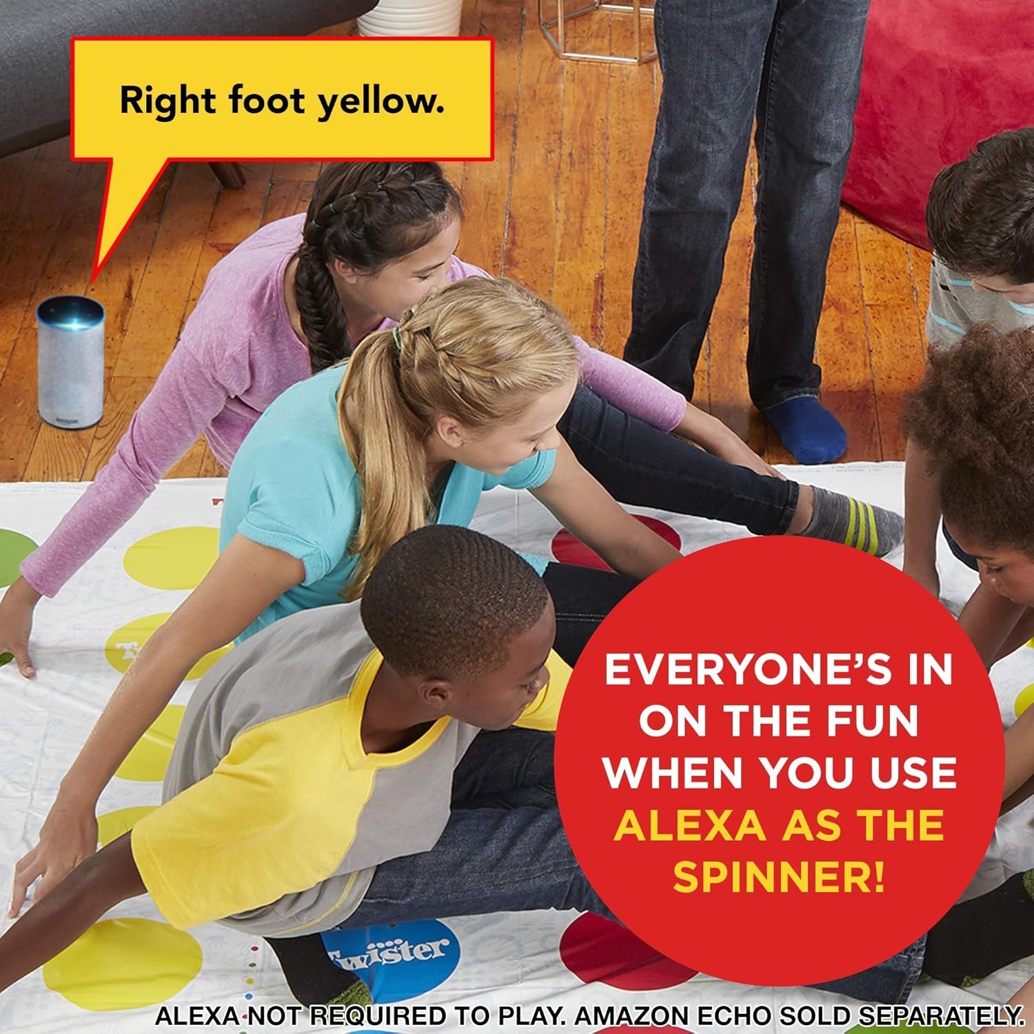 image:imageHasbro Gaming Twister Ultimate Bigger Mat More Colored Spots Family Kids Party Game Age 6 Compatible with Alexa Amazon ExclusiveStandard