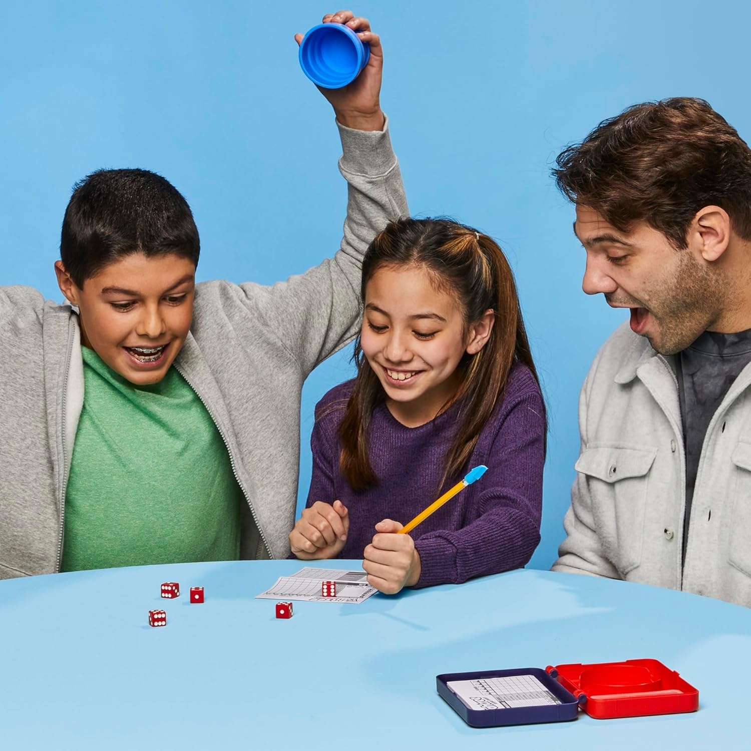 image:imageHasbro Gaming Yahtzee Dice Game with Collapsible Cup amp Storage Case Fun Family Games for Kids Teens Adults 30 Mins 2 or More Players Ages 8